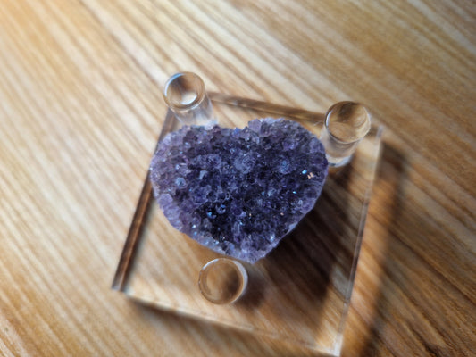 Regenbogen Amethysten Herz