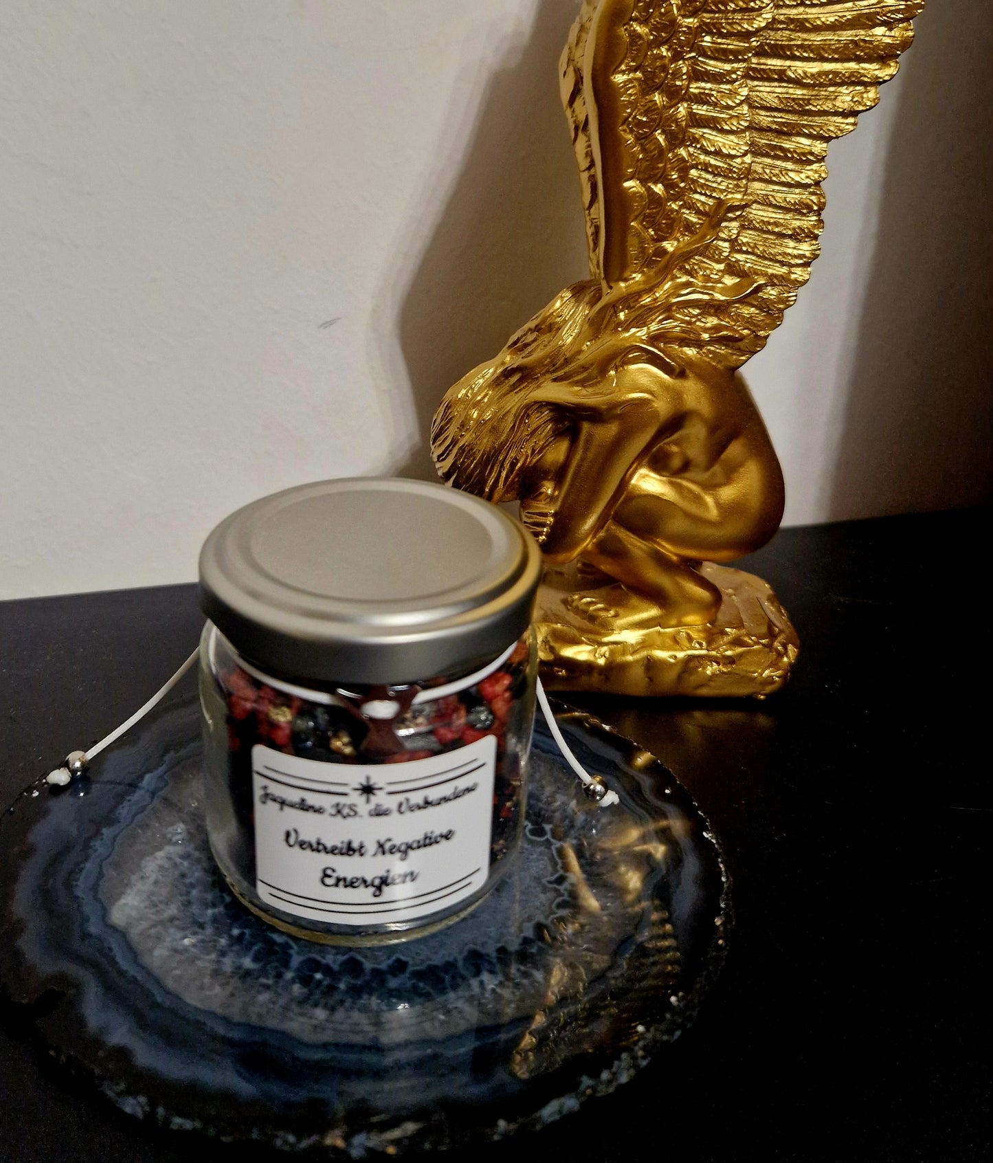 Natur-Räuchermischung im 100ml Glas (Befreiung von negativer Energie) ca. 60g Inhalt