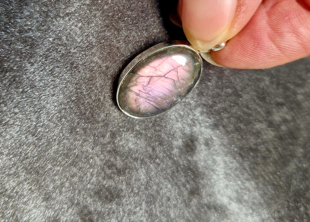 Seltener Labradorit Anhänger AAA-Qualität