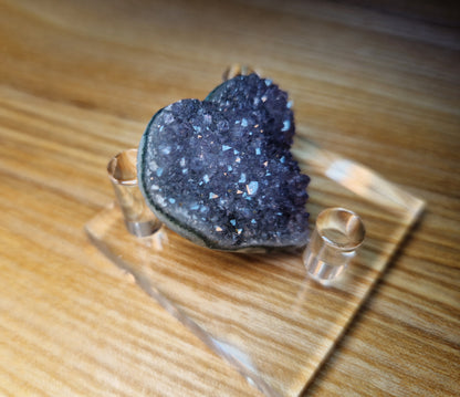Regenbogen Amethysten Herz