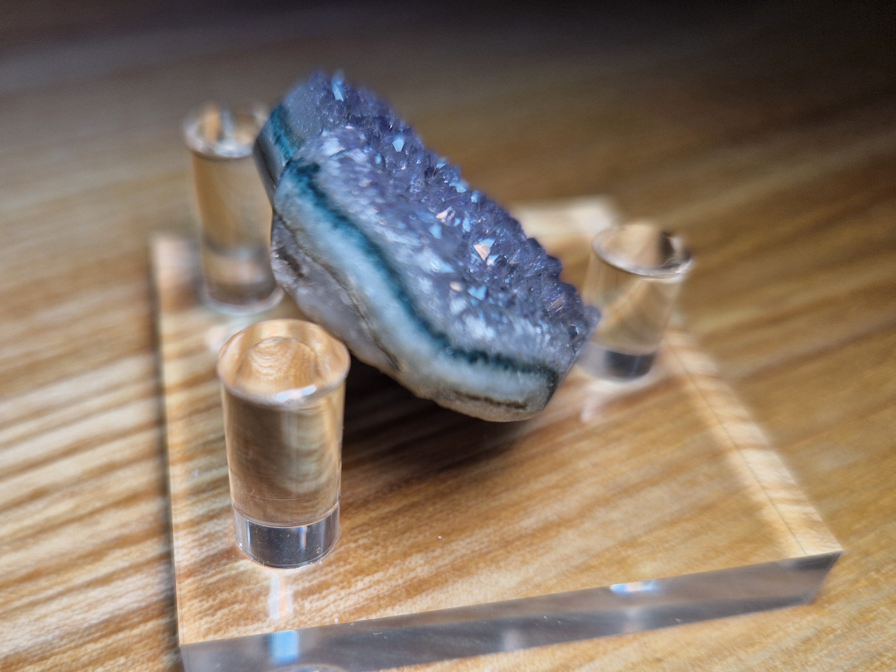 Regenbogen Amethysten Herz