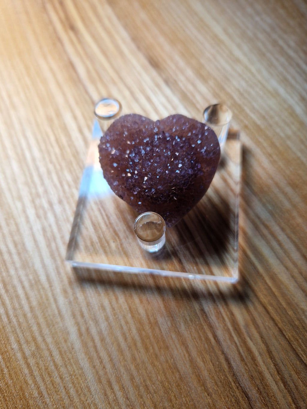 Regenbogen Amethysten Herz