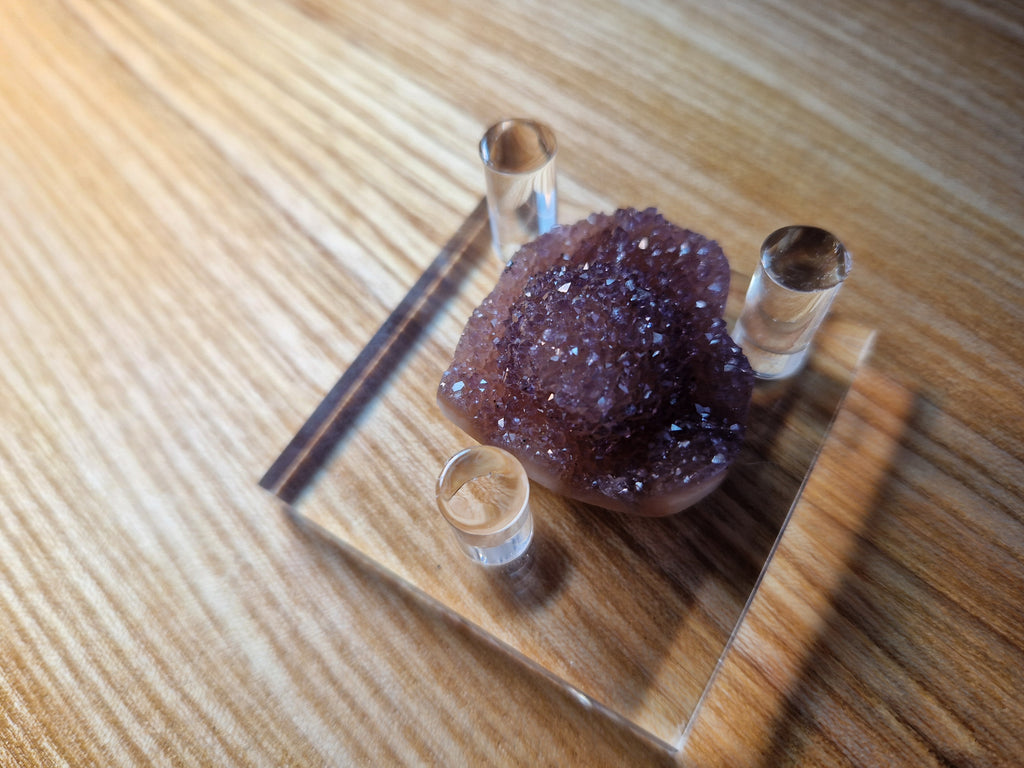 Regenbogen Amethysten Herz