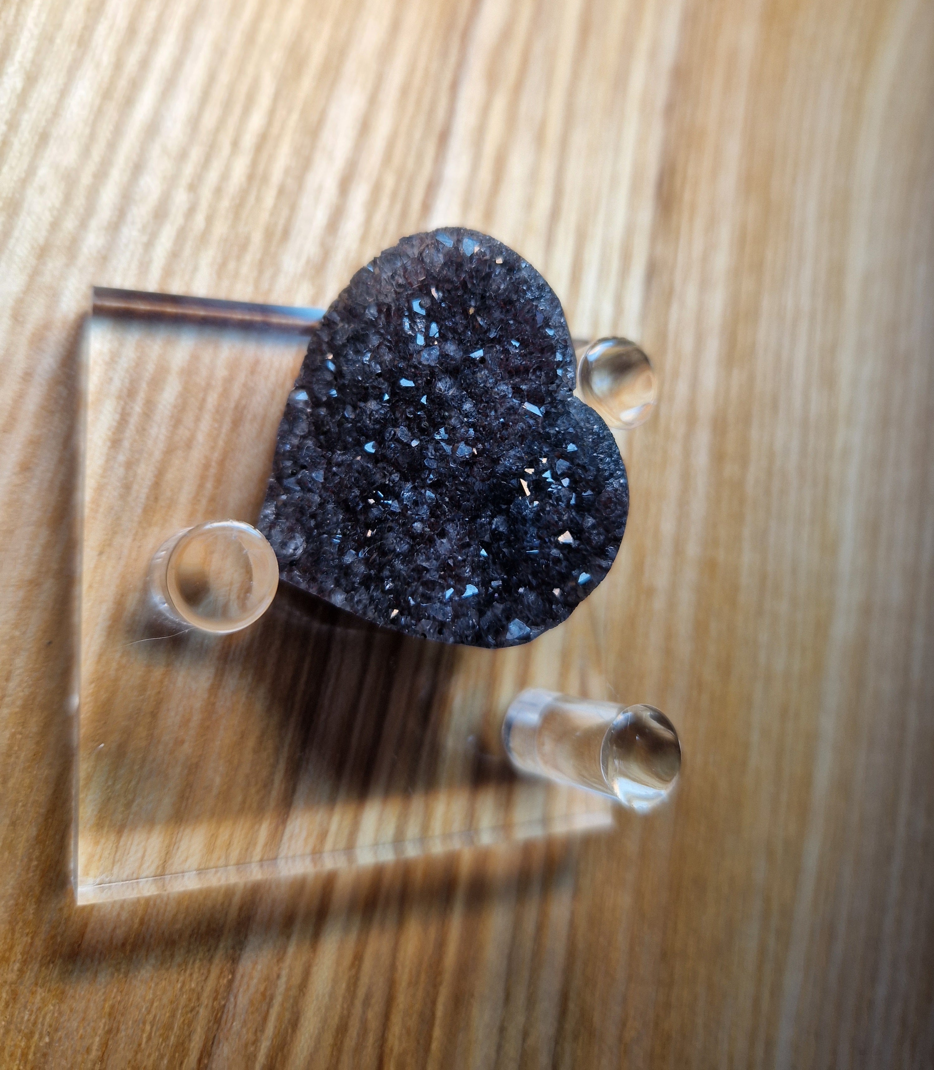 Regenbogen Amethysten Herz