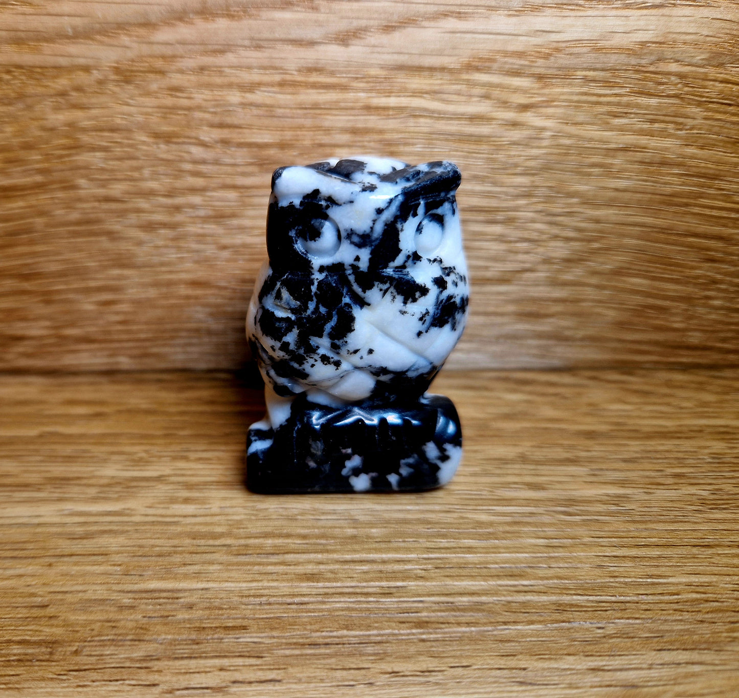 Zebra Jaspis Eule – Klarheit & Ausgeglichenheit