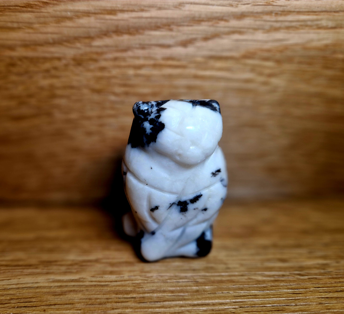 Zebra Jaspis Eule – Klarheit & Ausgeglichenheit