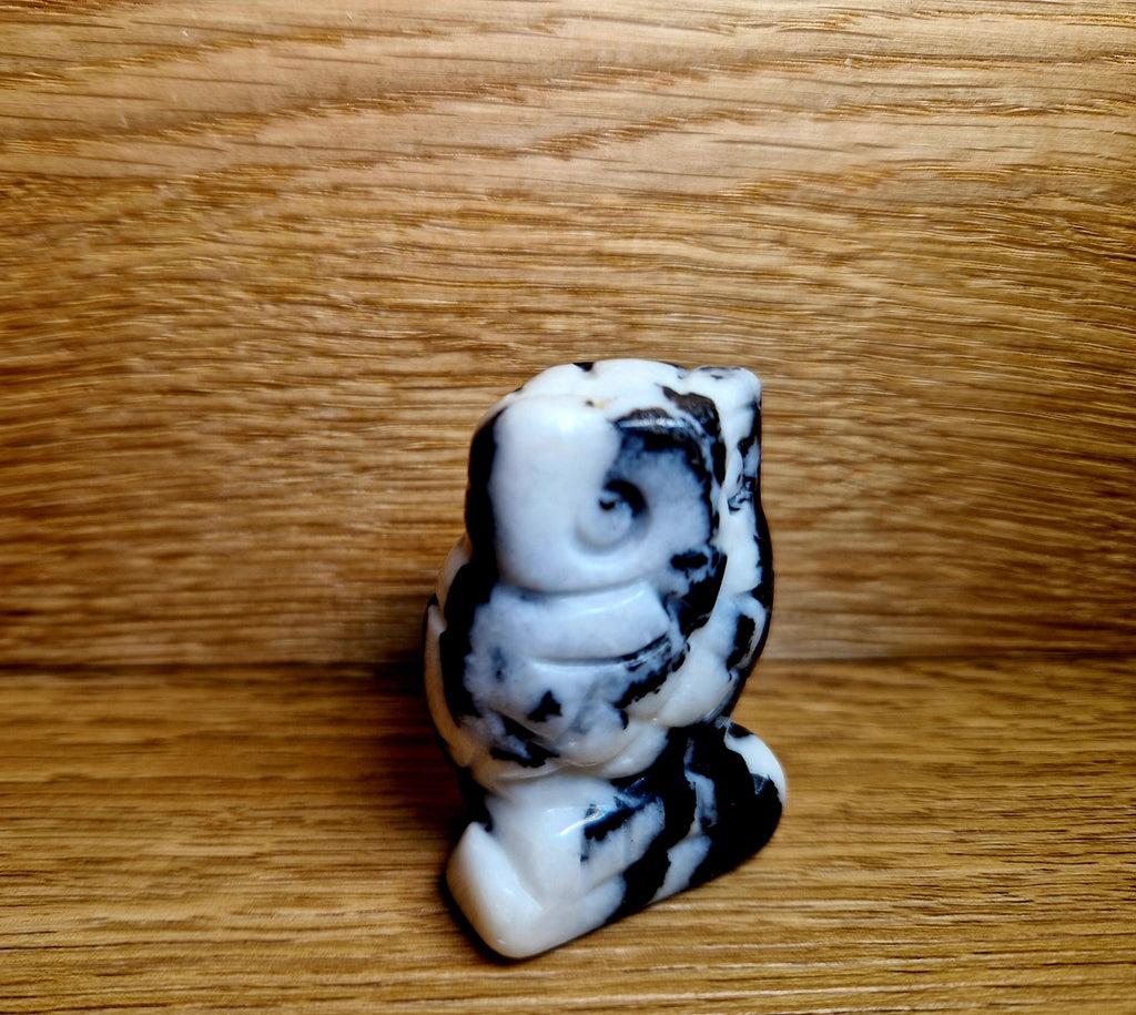 Zebra Jaspis Eule – Klarheit & Ausgeglichenheit