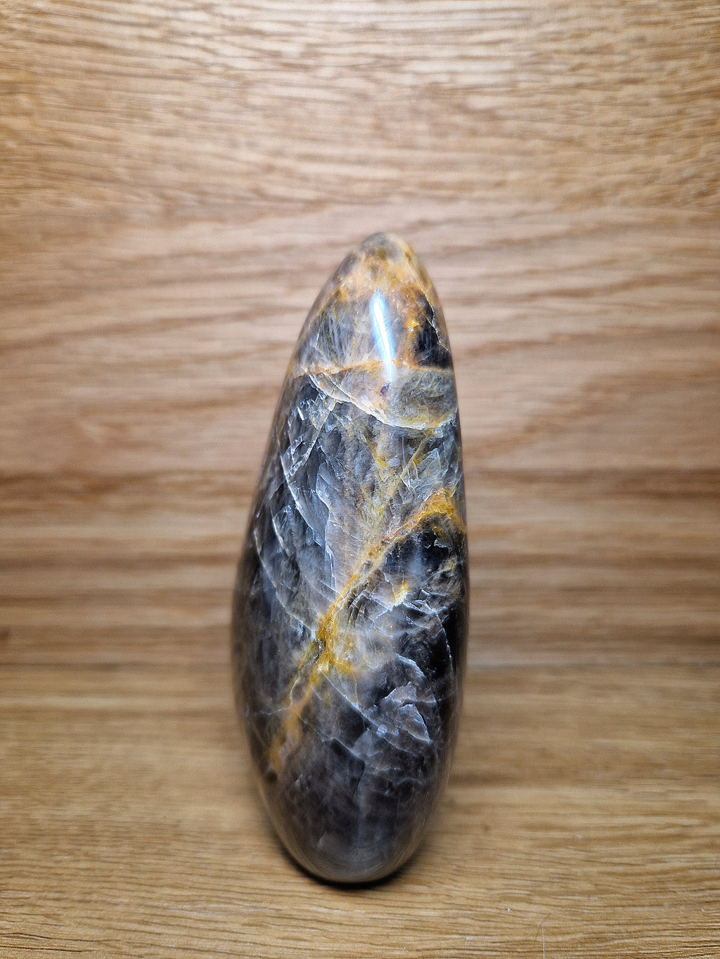 Schwarzer Mondstein Freiform – Schutz, Intuition & emotionale Tiefe