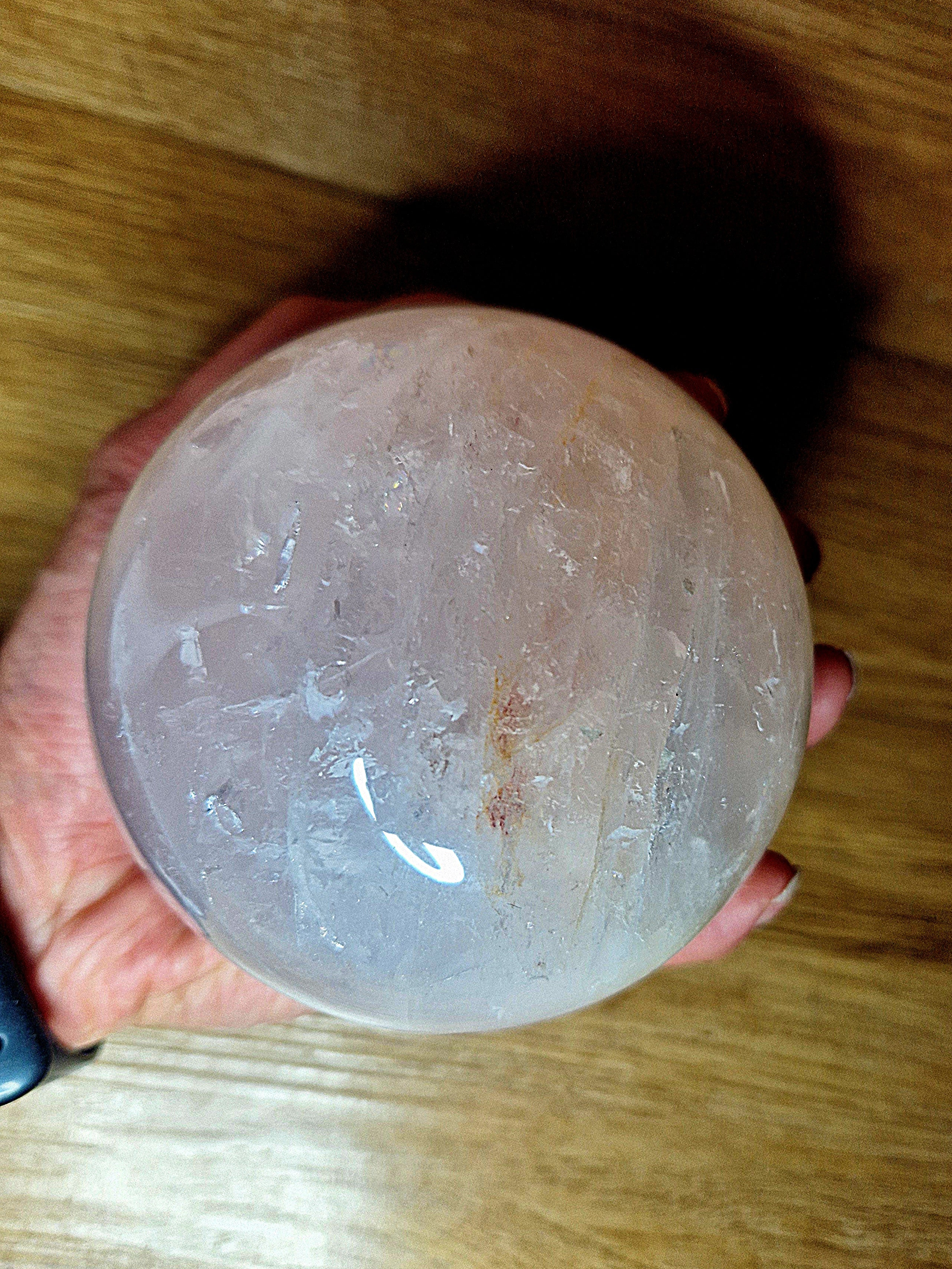 Rosenquarz Kugel – Stein der Liebe & Harmonie