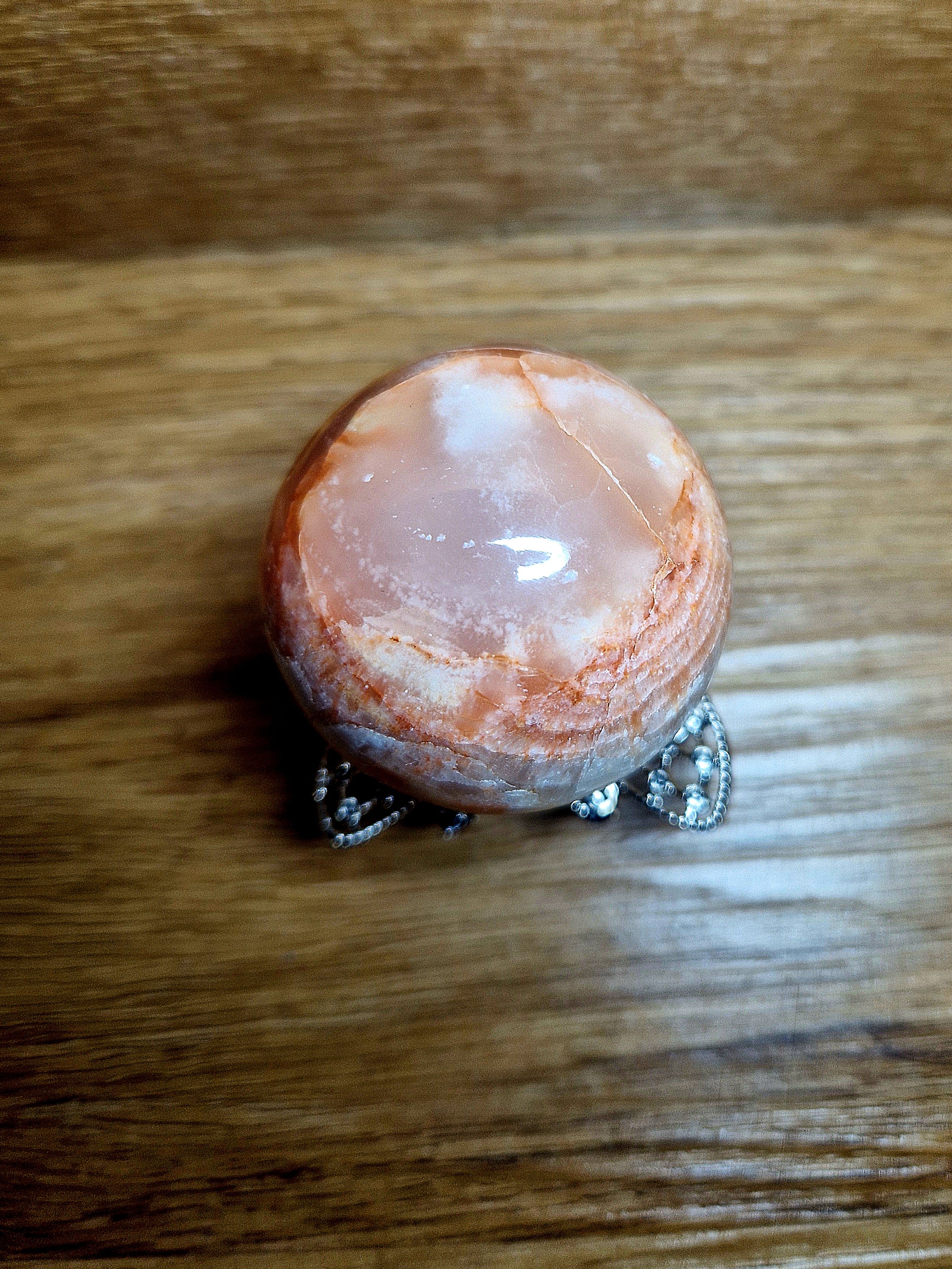 Karneol-Onyx Kugel – Stein der Energie & Erdung