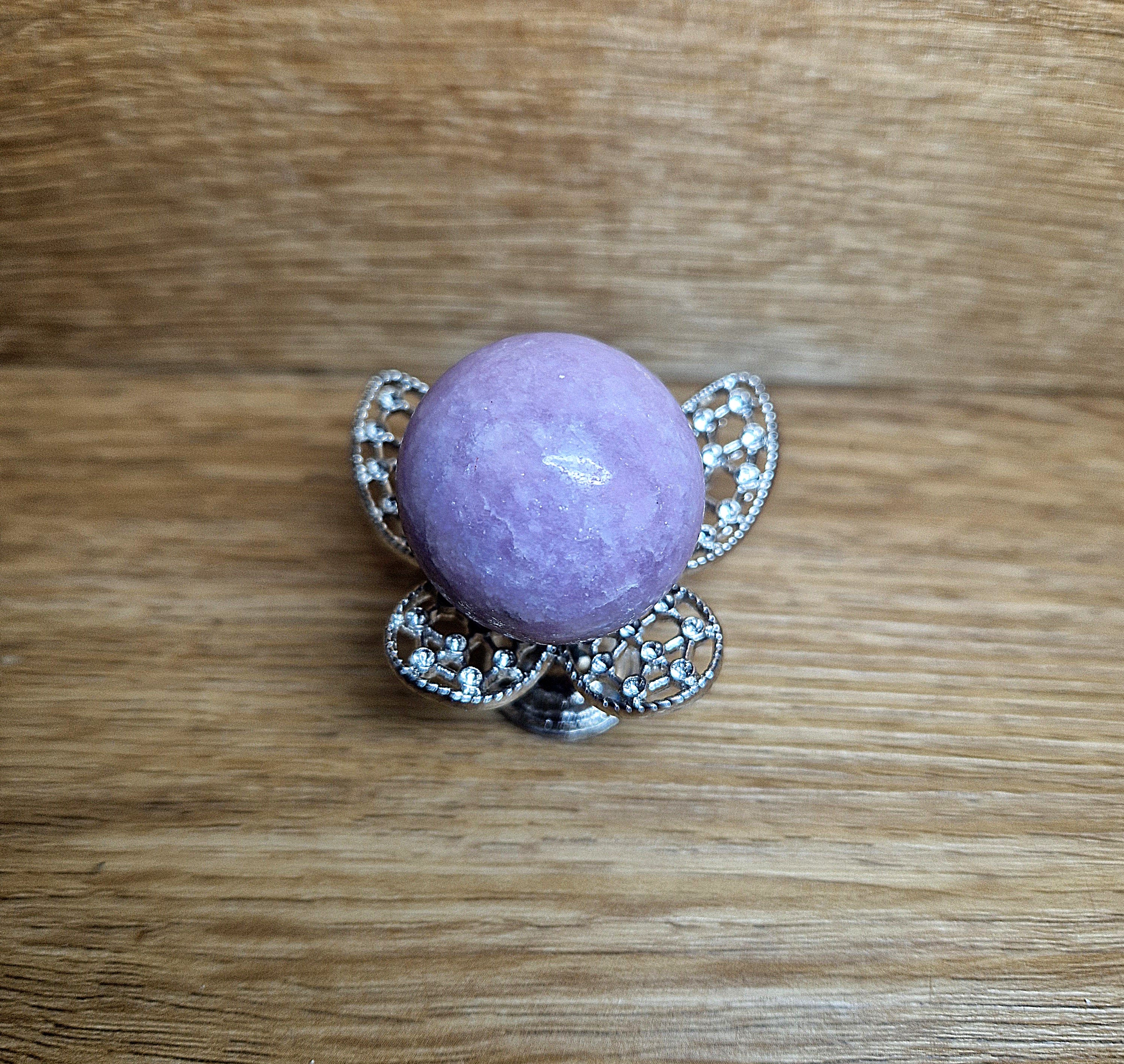 Lepidolith Kugel – zartes Fliederlila