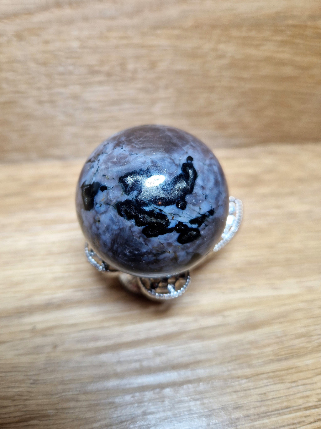 Indigo-Gabbro Kugel Mystic Merlinite-Stein der Intuition & Transformation