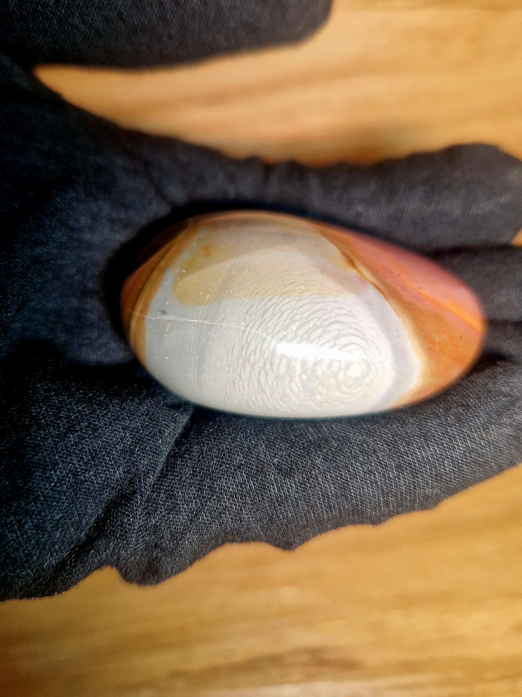 Polychrom Jaspis – Handschmeichler 74g - 5,5 × 4 cm natürlich & einzigartig
