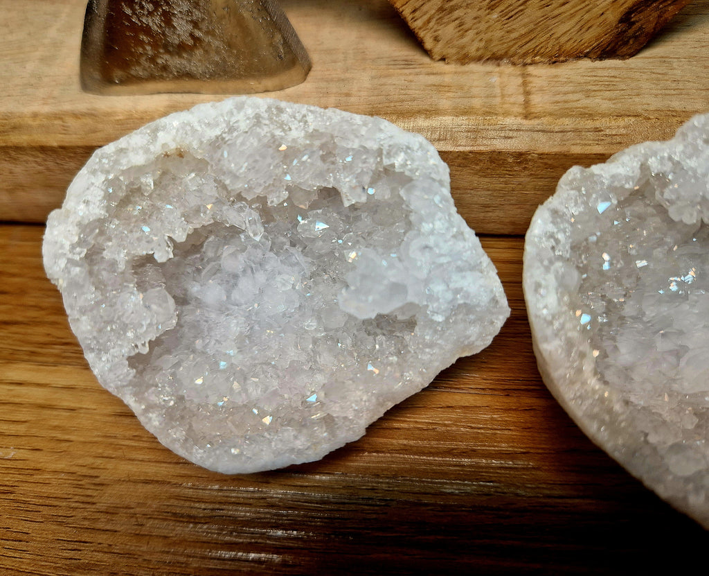 Bergkristall Geoden-Pärchen