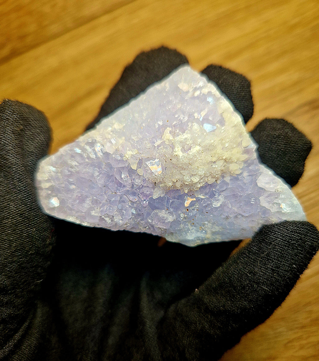 Lavendel-Chalcedon Geode aus Namibia – 63 g Einzelstück