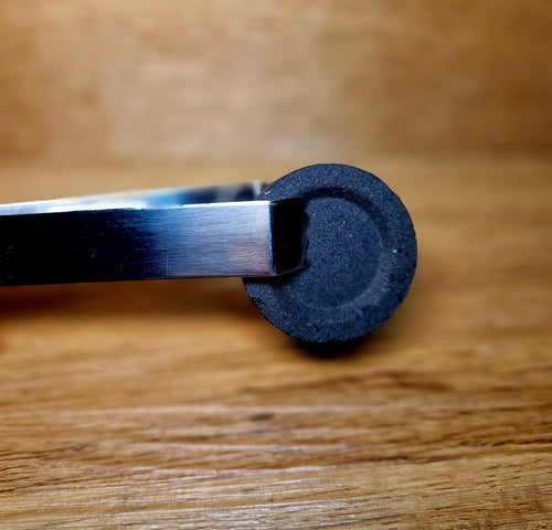 2er Set – Handgefertigte Kohlezange aus Edelstahl 12 cm