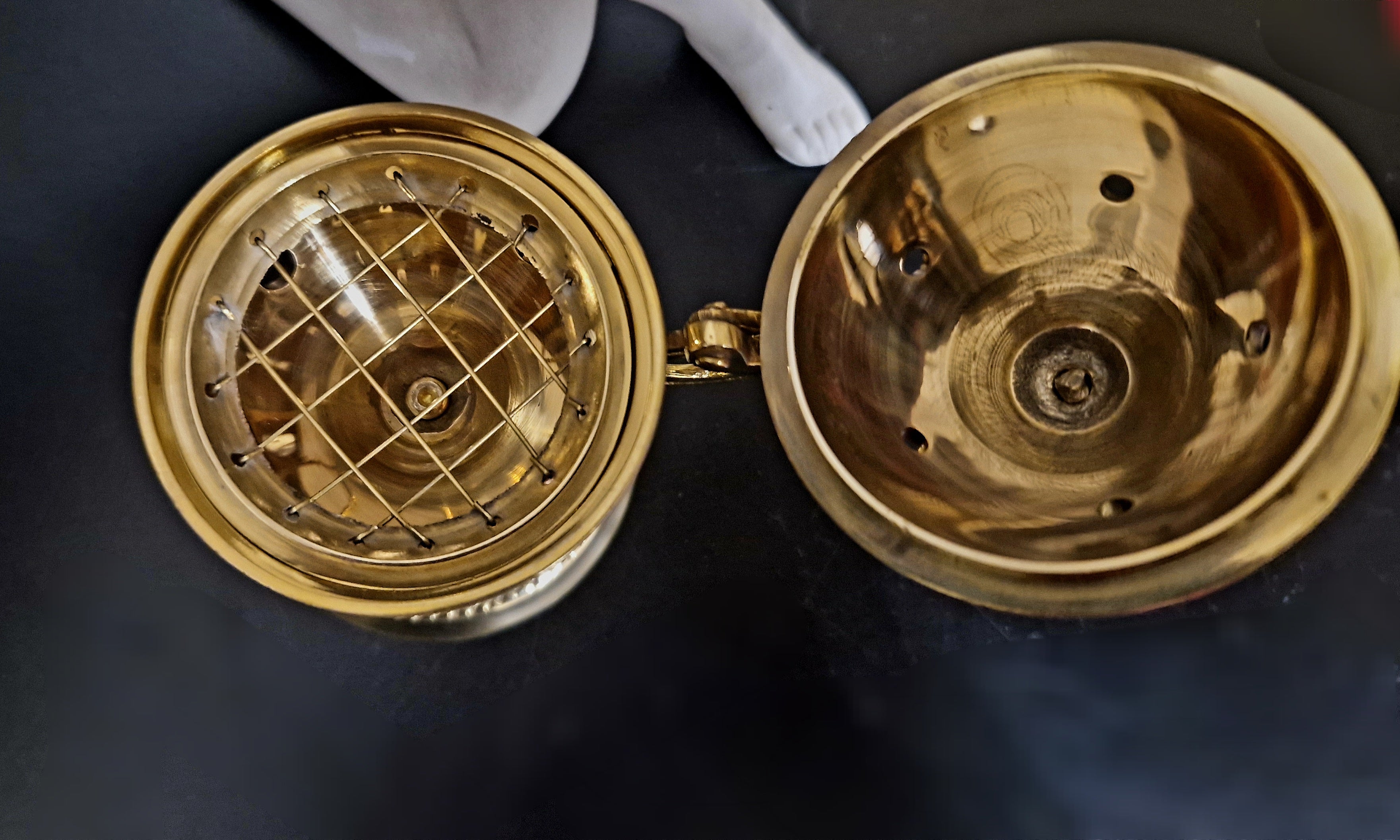 Handgemachte Räucherschale aus Messing – Für 33 mm & 40 mm Räucherkohle