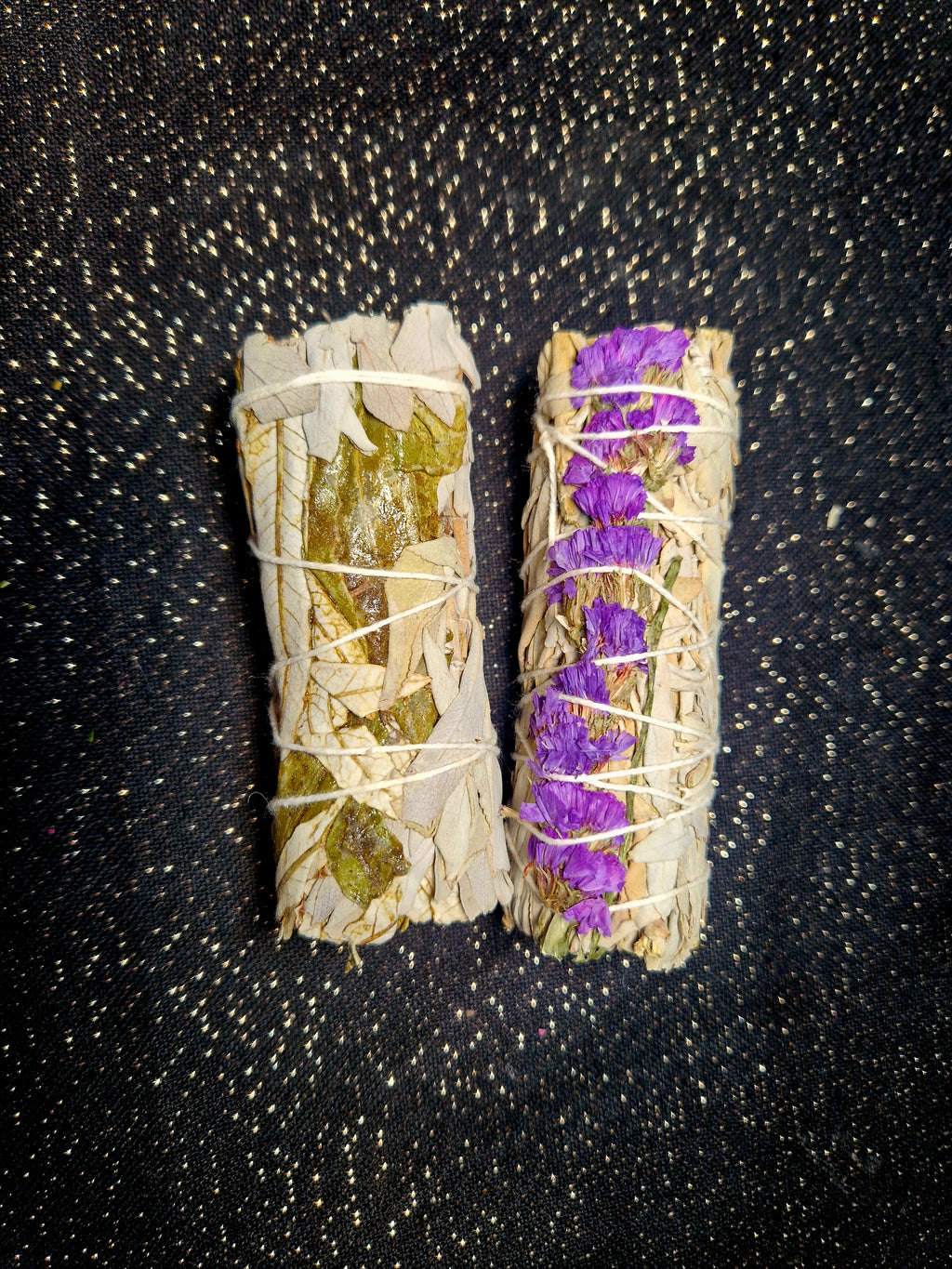 Premium Räucherbündel Set – Weißer Salbei mit Copal/Pinienharz) & Meereslavendel  2er Set Natürliche Raumreinigung & energetische Balance