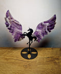 Geflügeltes Einhorn mit Amethyst-Flügeln – B-Ware / Einzelstück
