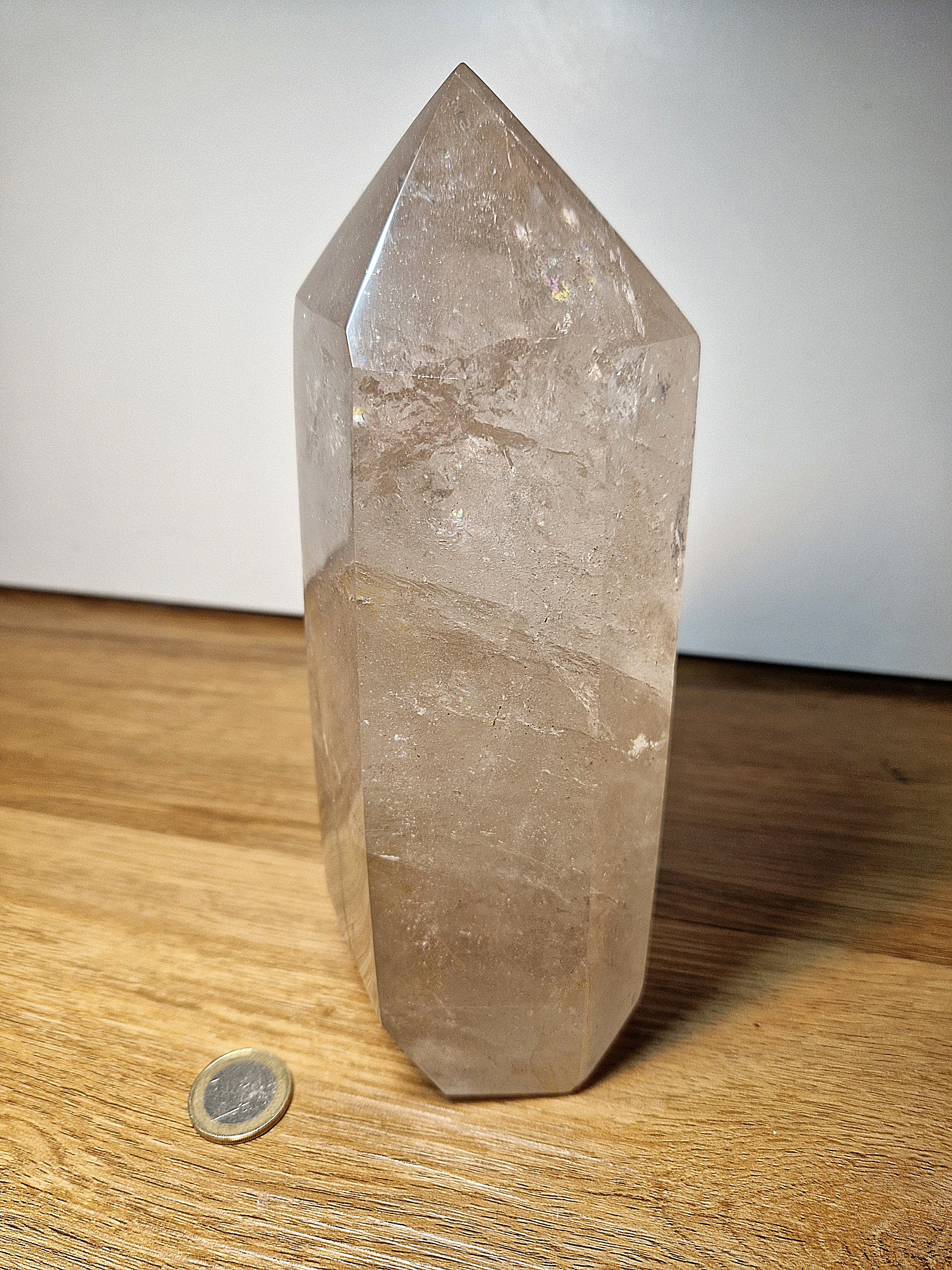 ✨ Riesen Bergkristall Turm – kraftvolles Unikat mit faszinierendem Innenleben
