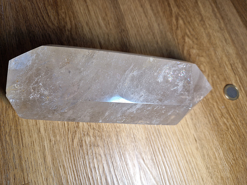 ✨ Riesen Bergkristall Turm – kraftvolles Unikat mit faszinierendem Innenleben