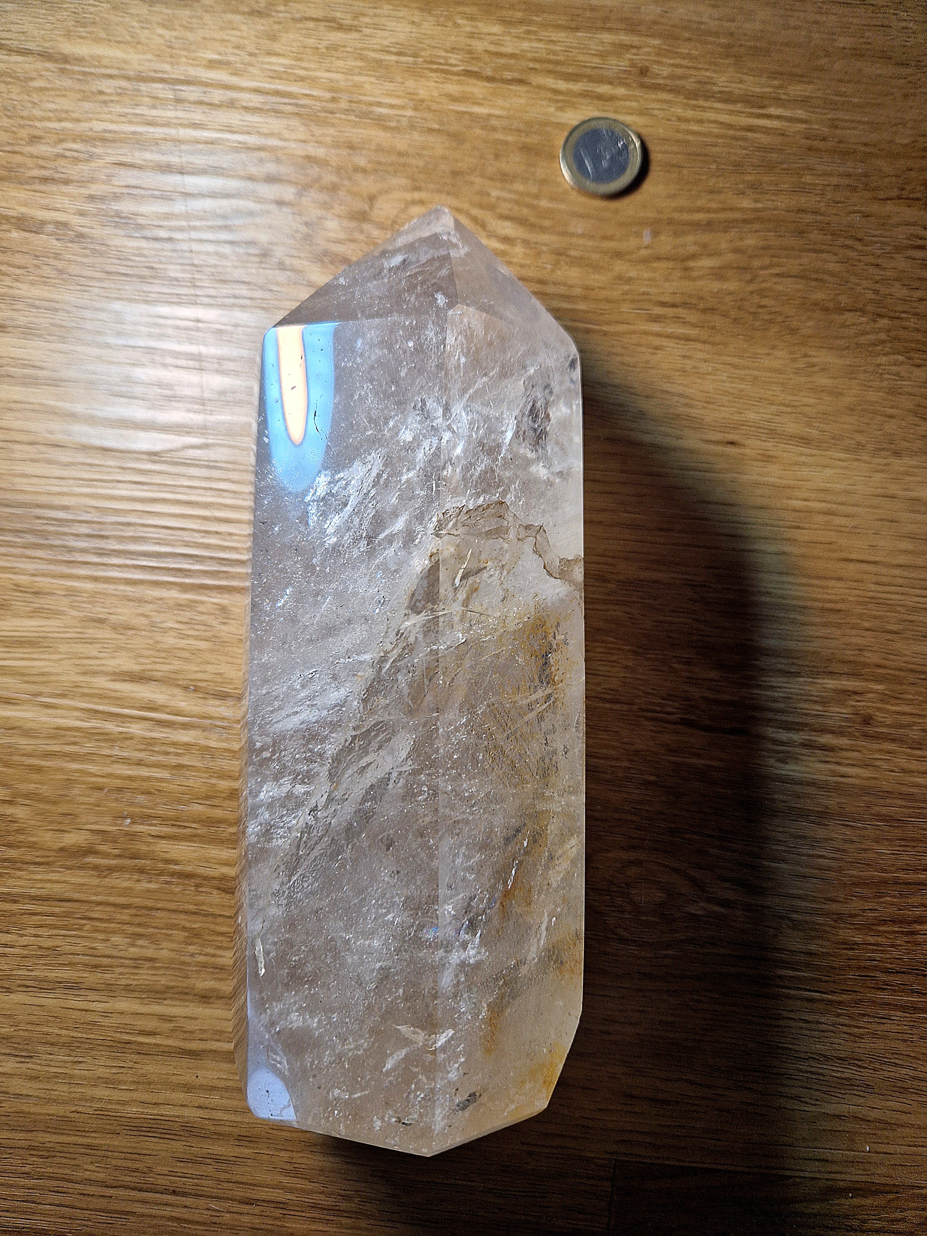 ✨ Riesen Bergkristall Turm – kraftvolles Unikat mit faszinierendem Innenleben