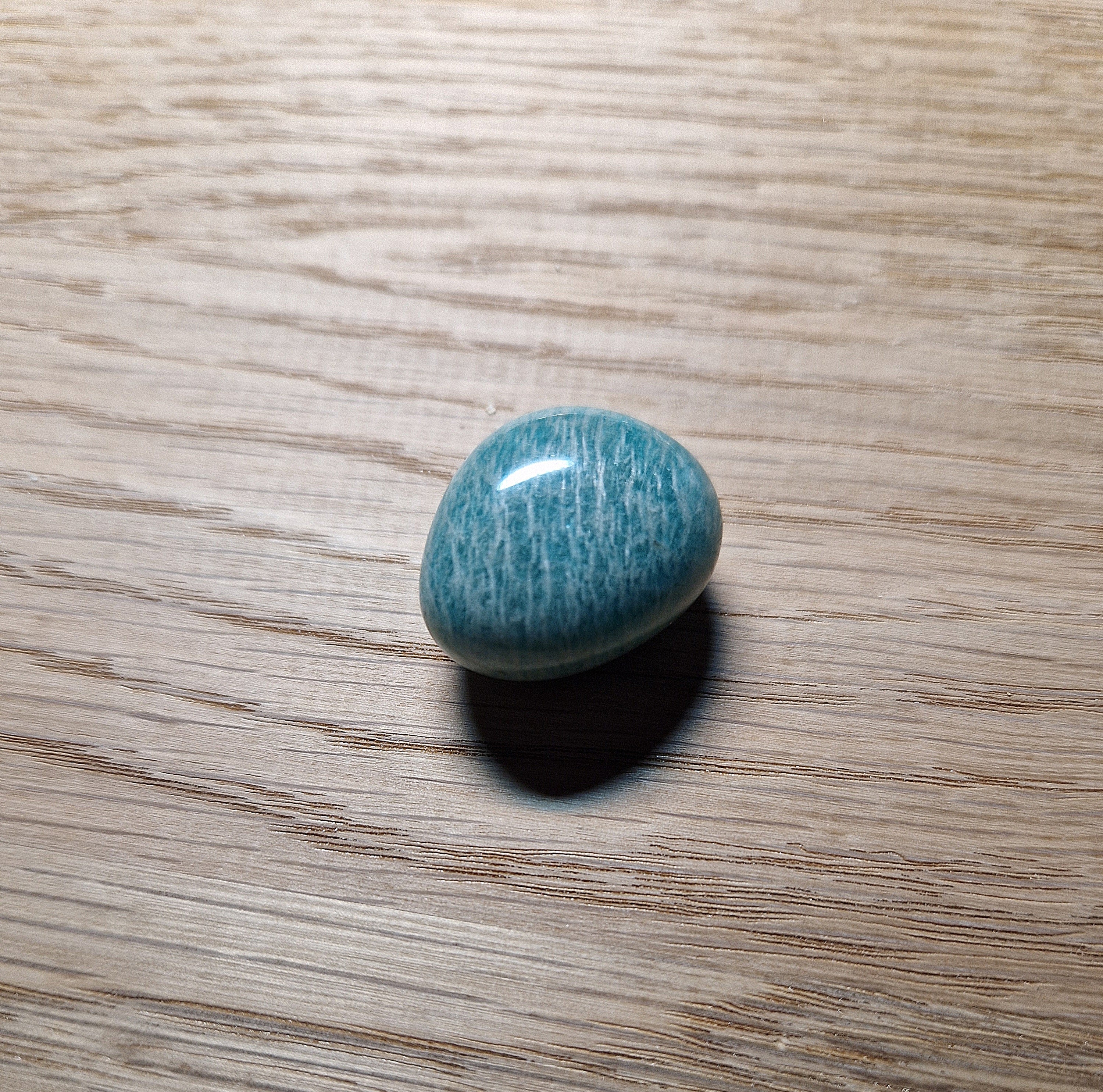 💙 Amazonit Trommelstein – AA Qualität