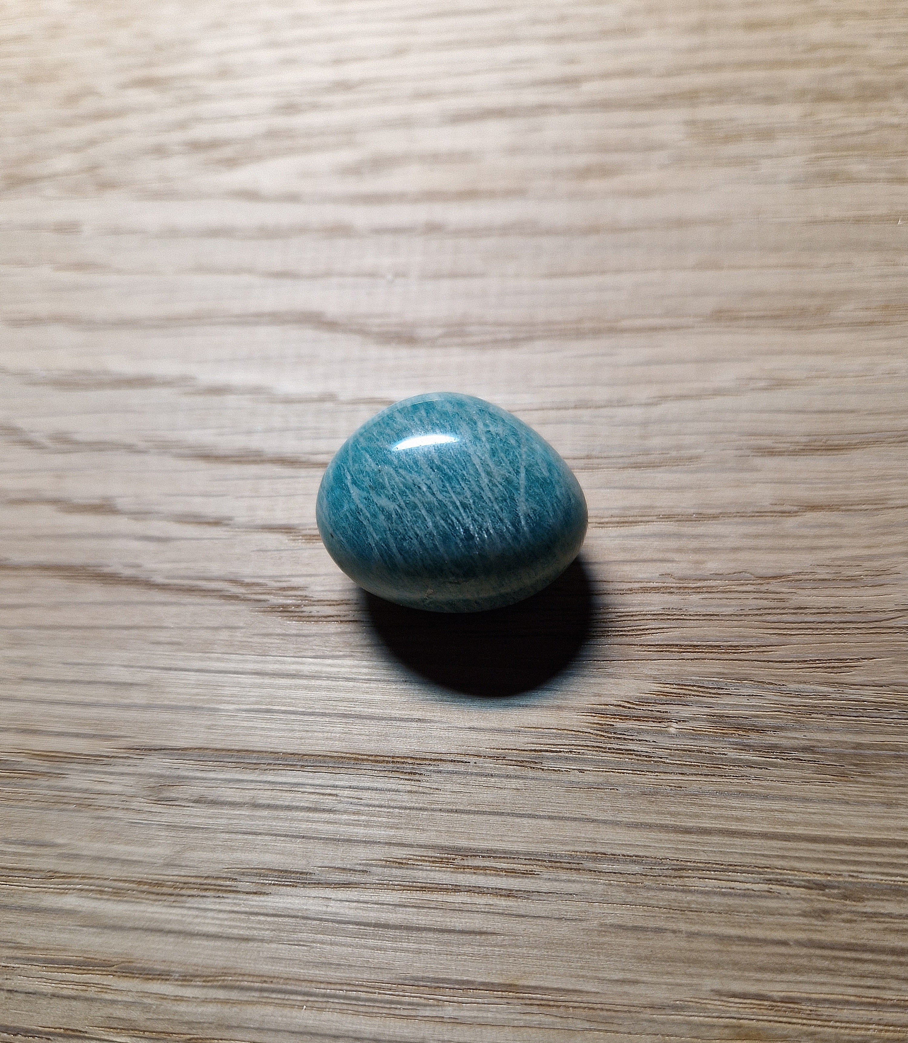 💙 Amazonit Trommelstein – AA Qualität