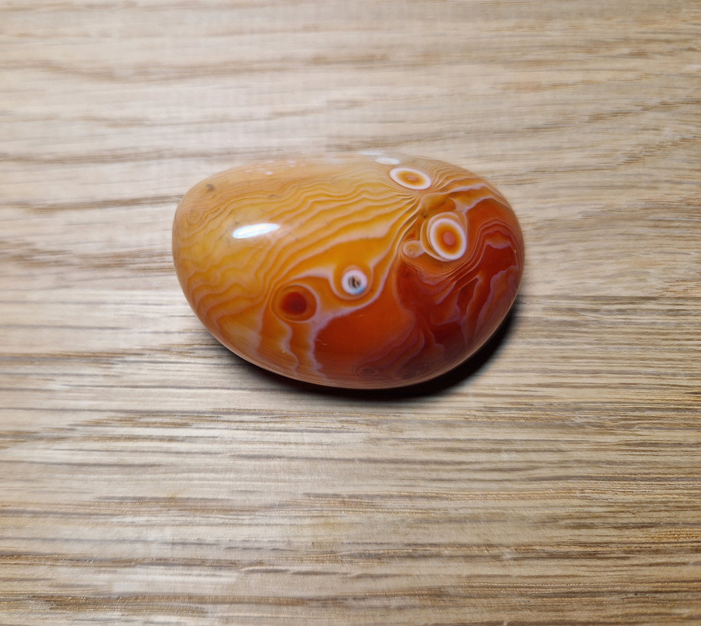 Augenachat Handstein – 43,88 g Einzigartiges natürliches Unikat