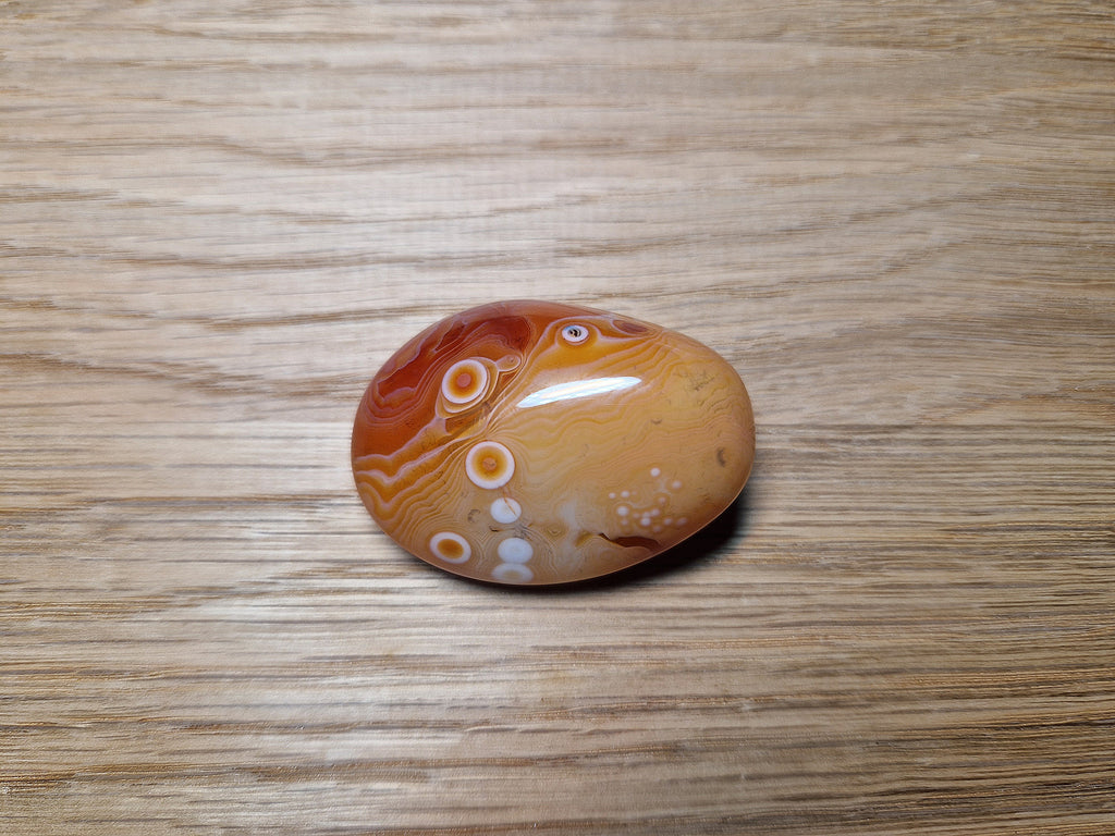 Augenachat Handstein – 43,88 g Einzigartiges natürliches Unikat