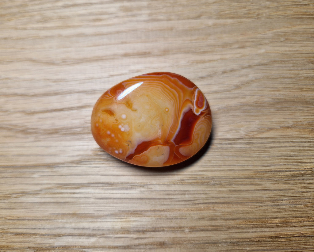 Augenachat Handstein – 43,88 g Einzigartiges natürliches Unikat