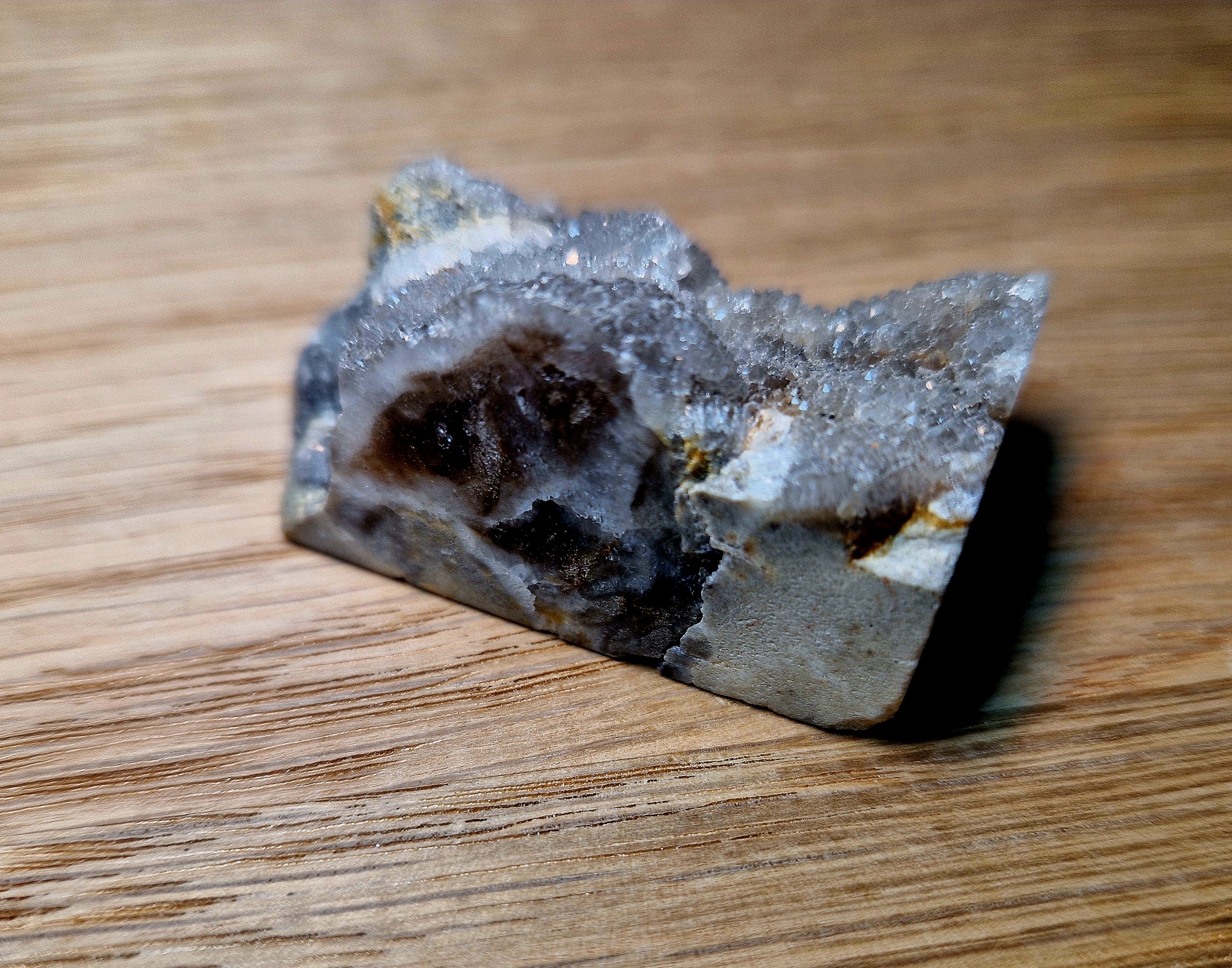 Chalcedon mit Quarz-Druse – Rohstein ca. 36 g