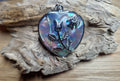Abalone Herz-Anhänger „Rose“ – schimmernde Schönheit der Meere