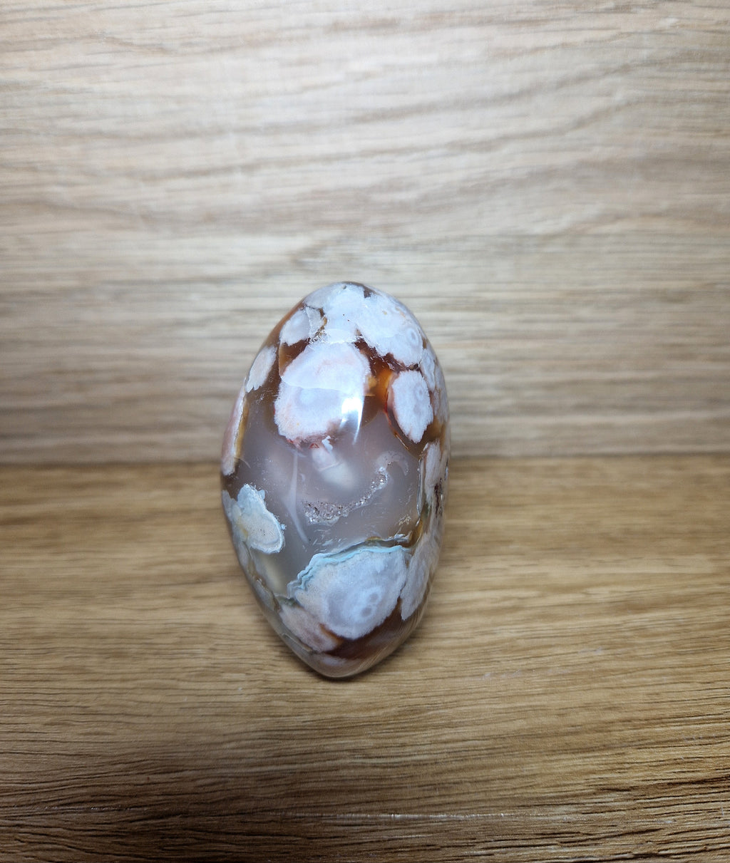 Blumenachat Freiform – poliertes Naturunikat