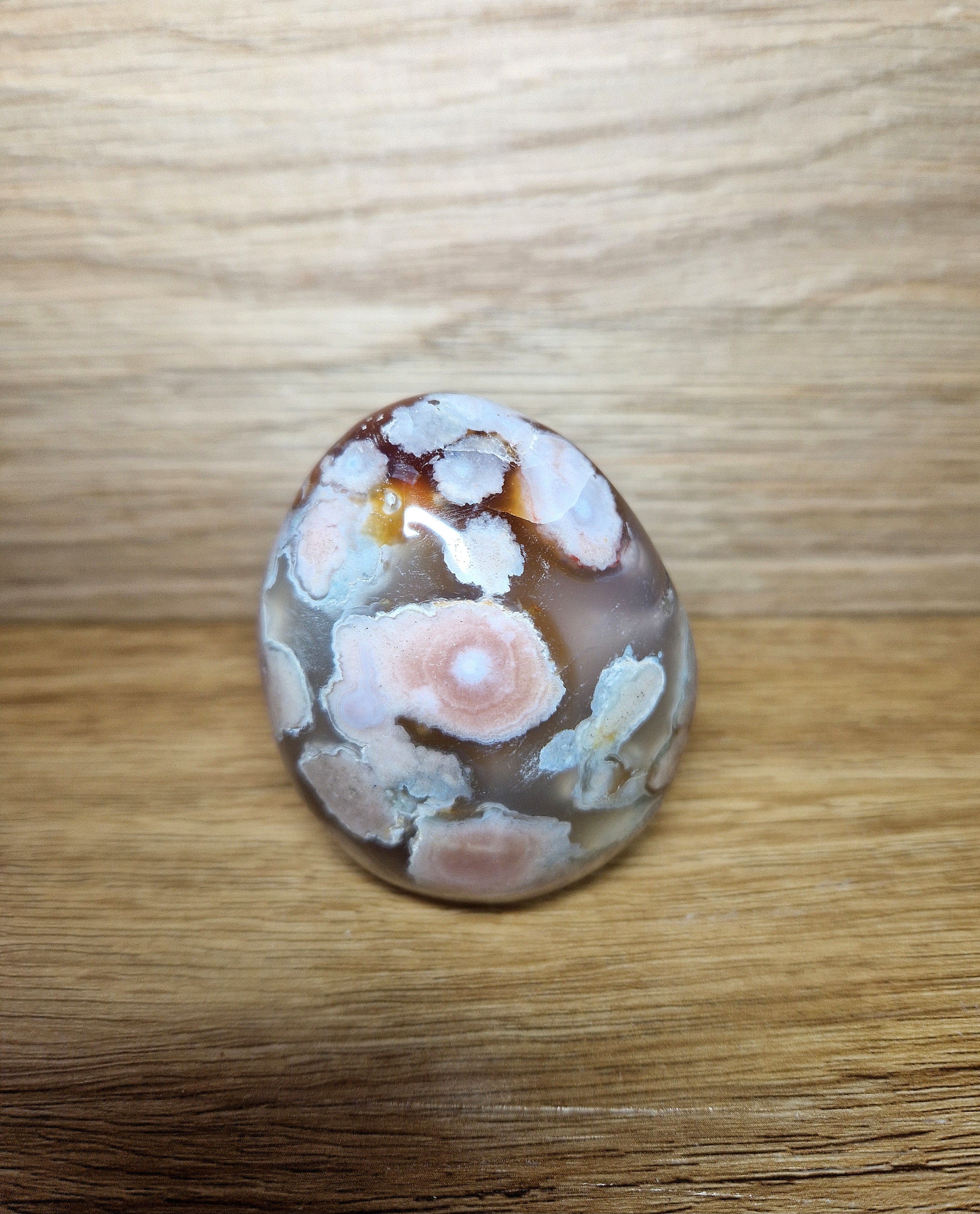 Blumenachat Freiform – poliertes Naturunikat