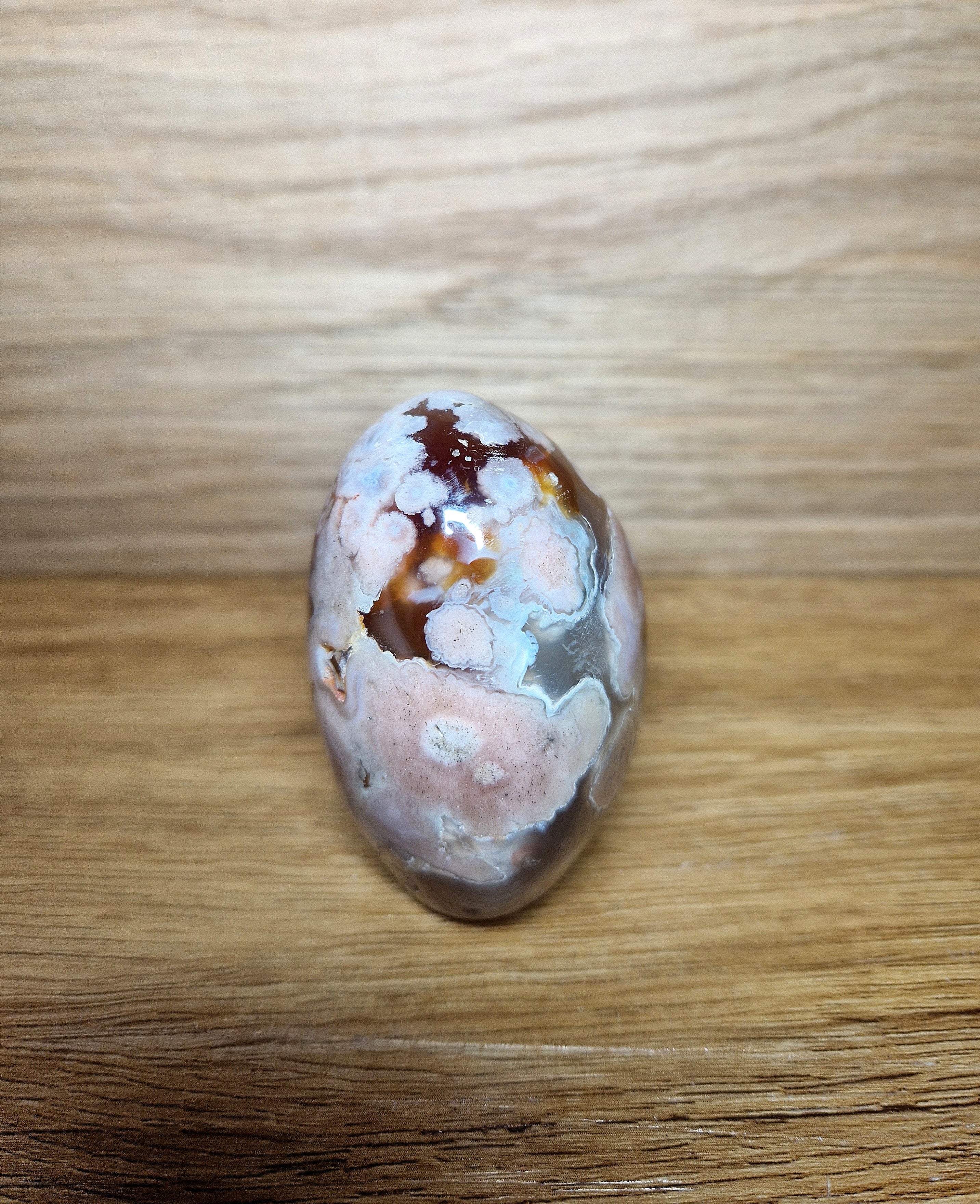 Blumenachat Freiform – poliertes Naturunikat