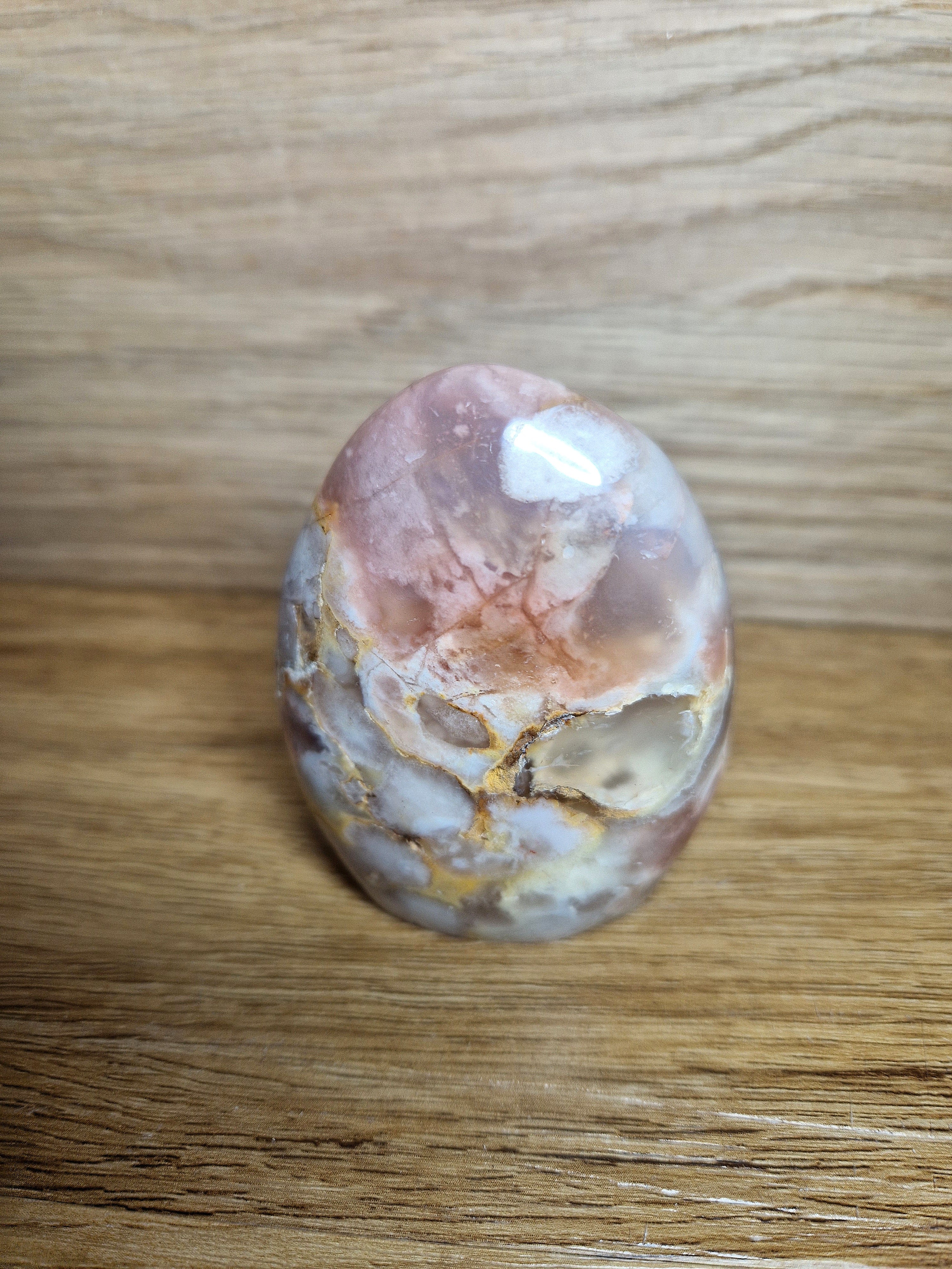 Blumenachat Freiform – poliertes Naturunikat