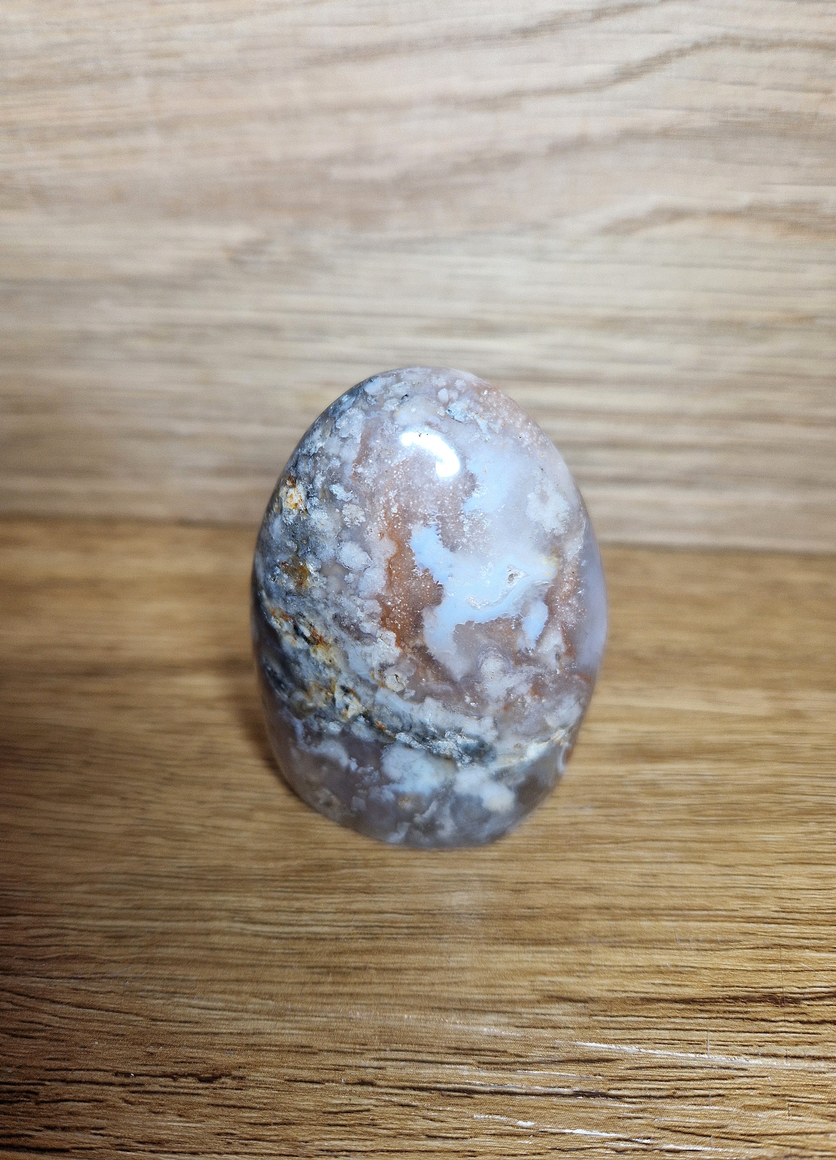 Blumenachat Freiform – poliertes Naturunikat