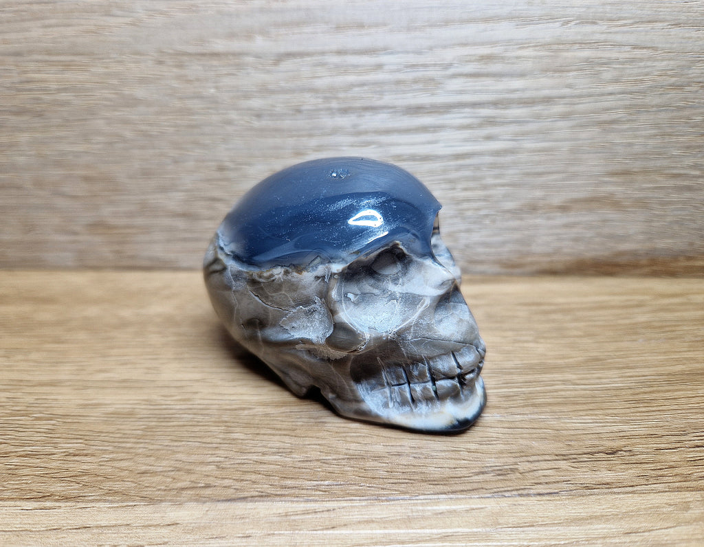 Achat / Chalcedon Kristallschädel – Naturstein Einzelstück