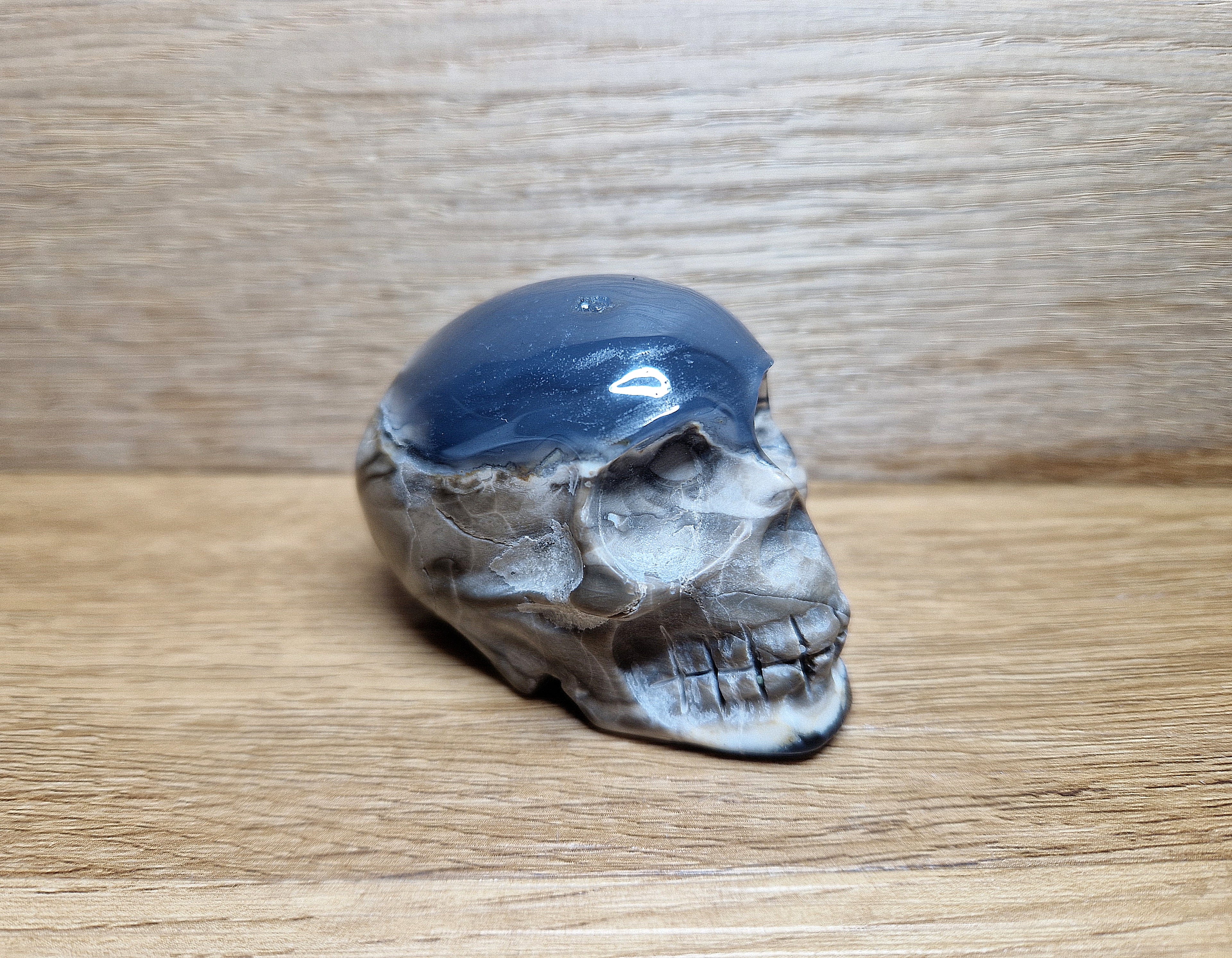 Achat / Chalcedon Kristallschädel – Naturstein Einzelstück