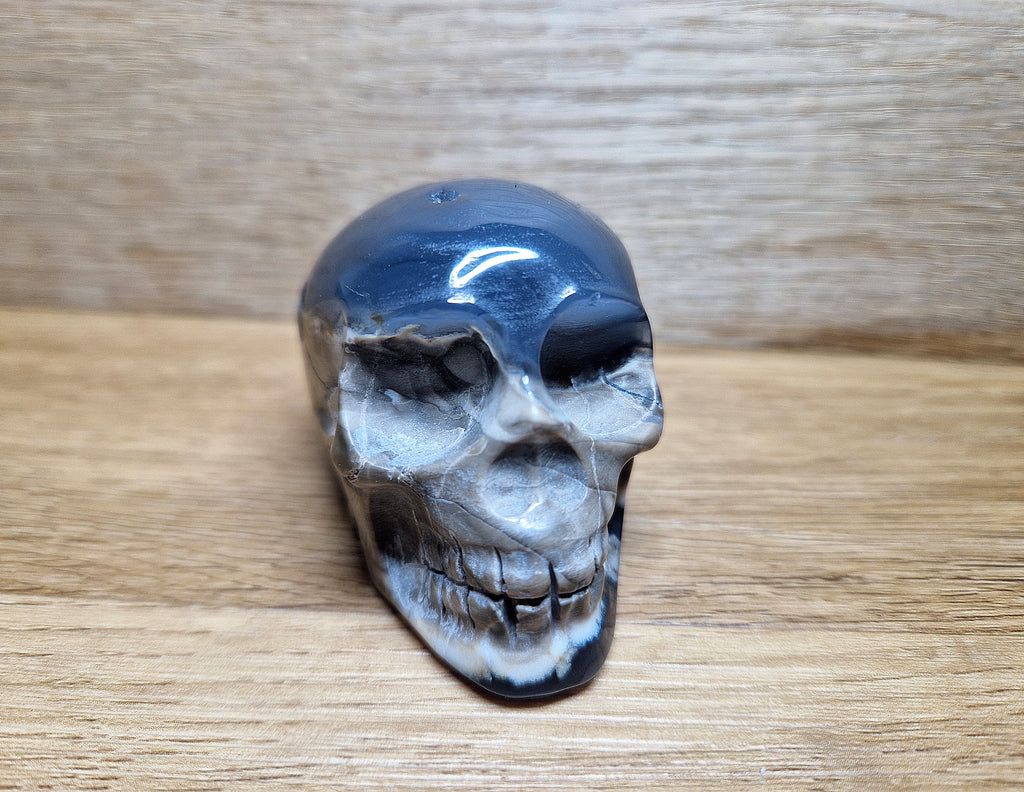 Achat / Chalcedon Kristallschädel – Naturstein Einzelstück