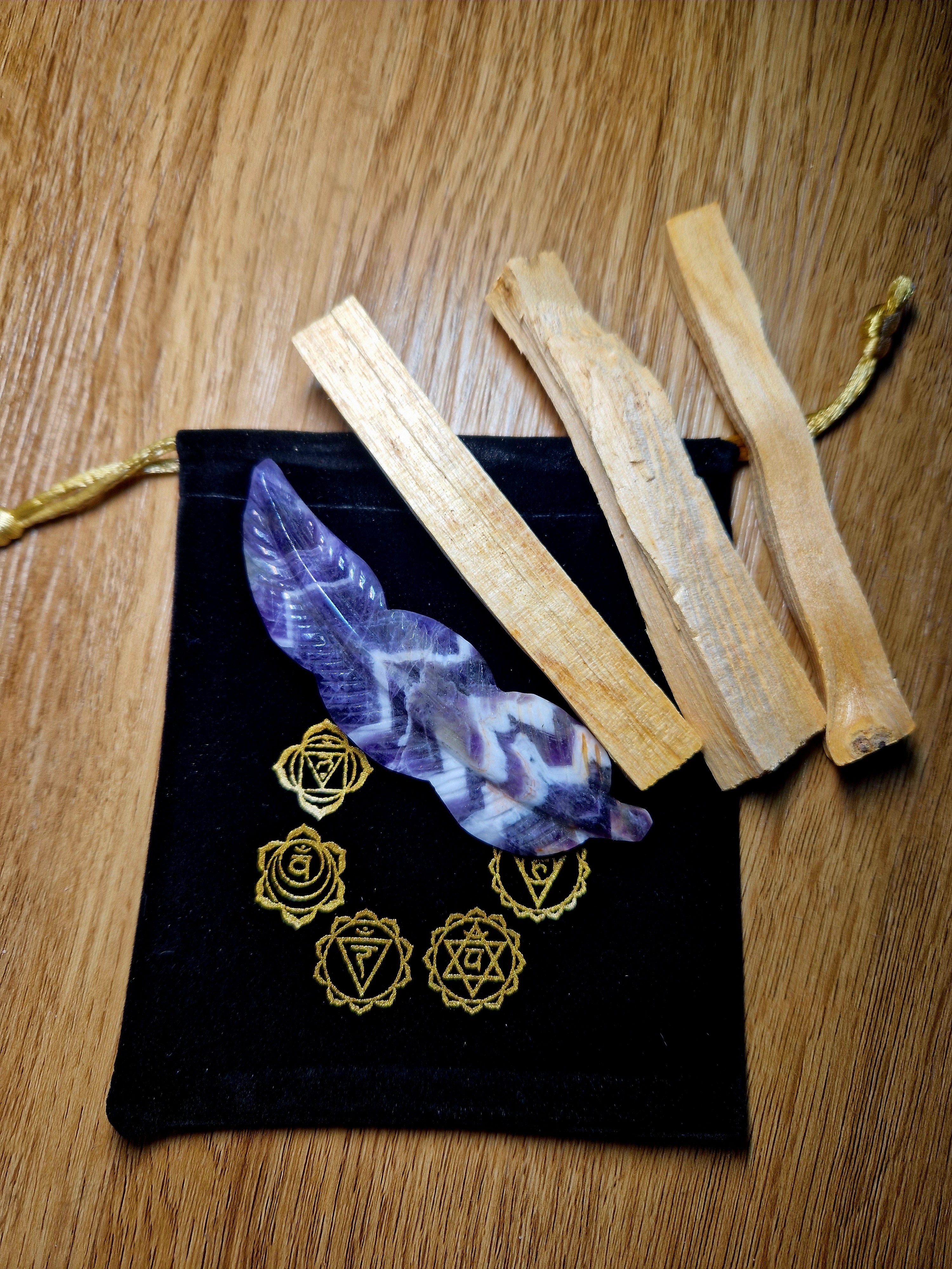 Amethyst Feder Ritual Set – Einzelstück