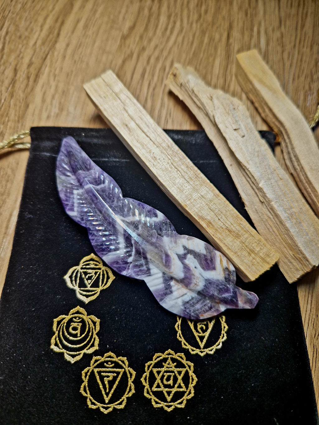 Amethyst Feder Ritual Set – Einzelstück