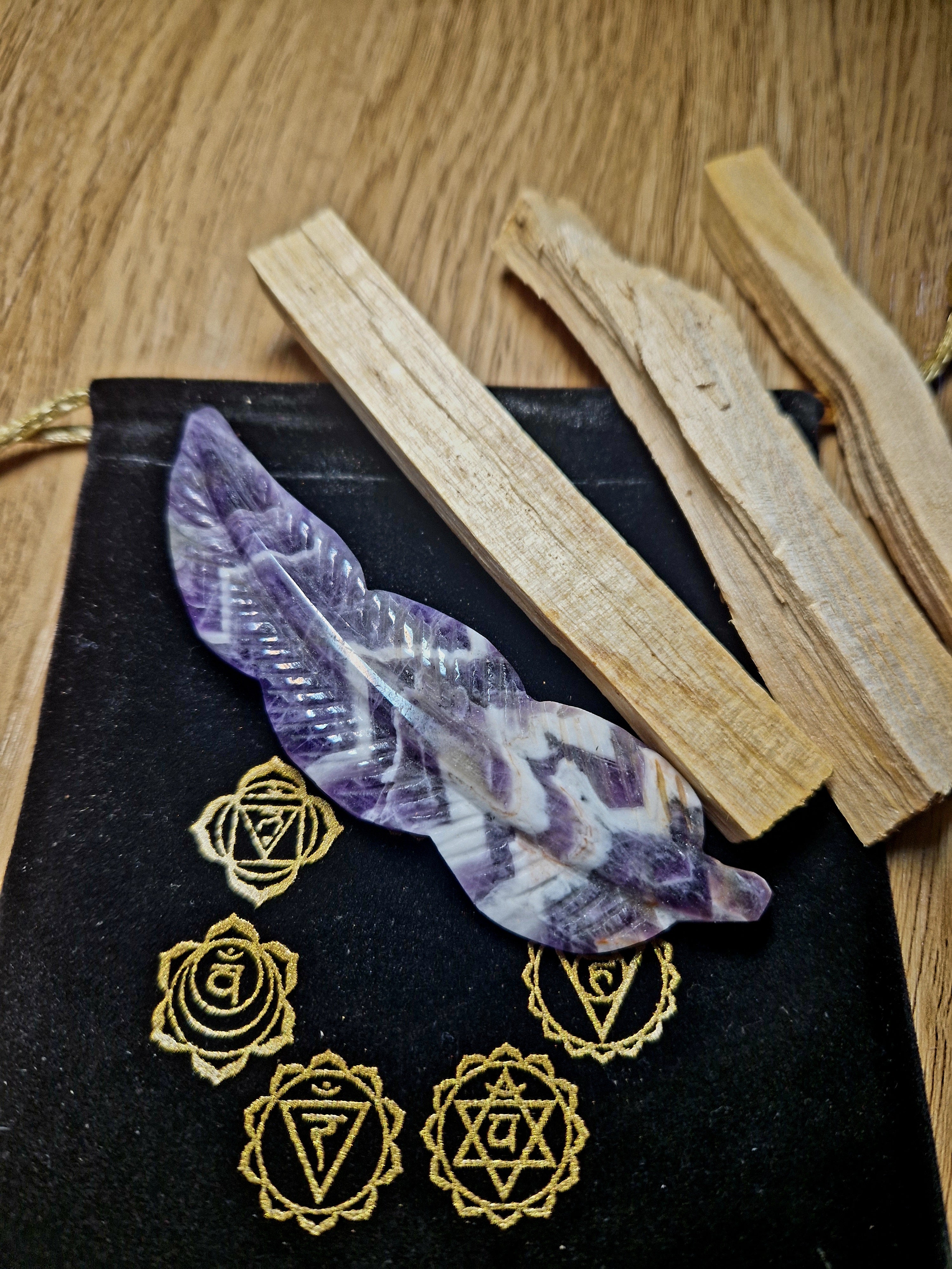 Amethyst Feder Ritual Set – Einzelstück