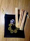 Rhodonit Energie Set mit Palo Santo – Einzelstück