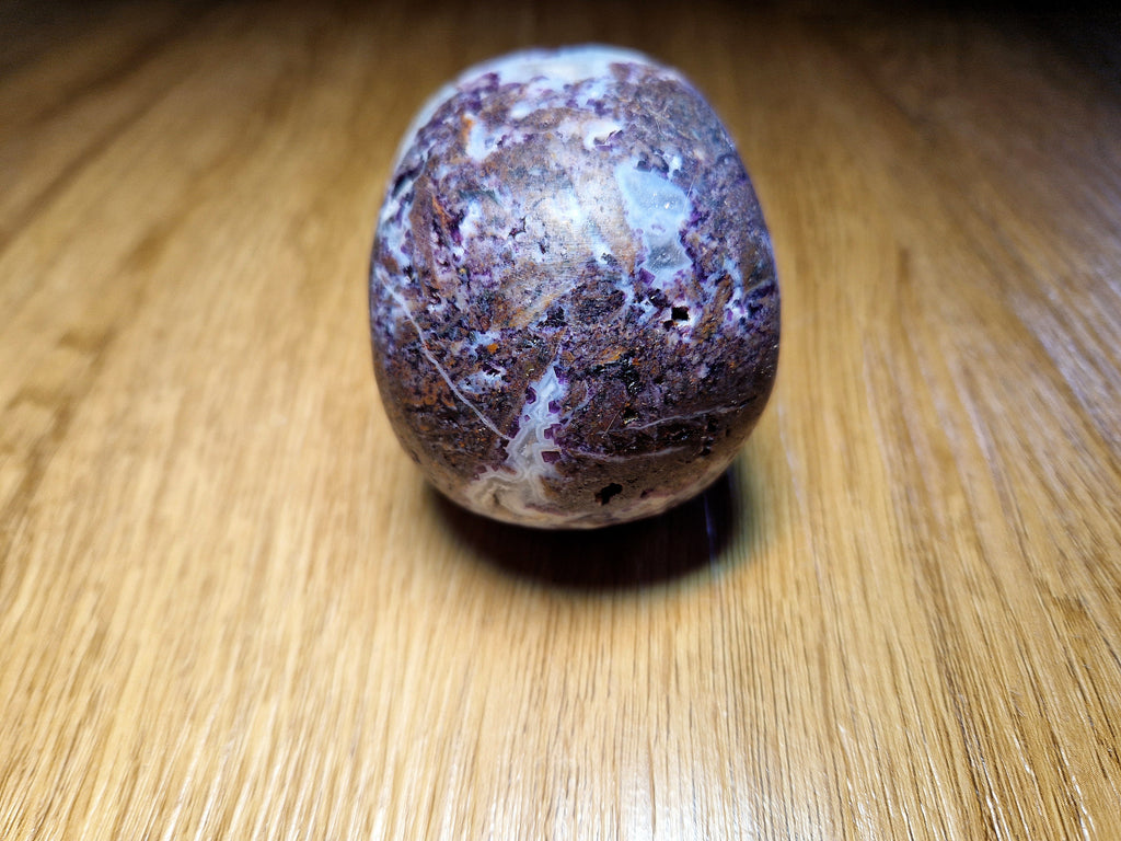Testa di drago in agata arborea – Intagliata a mano | 555 g | 12 cm