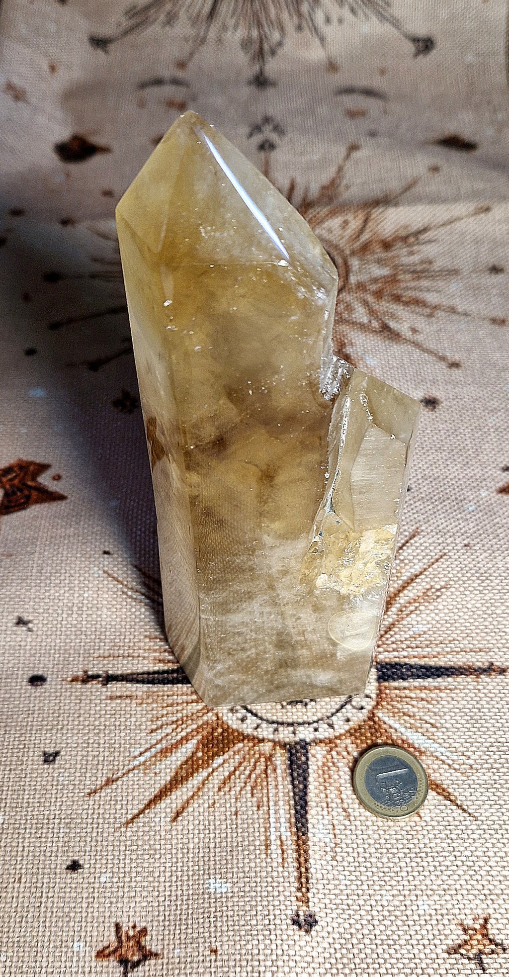 ✨ Temple of Light – Natur Citrin Doppelspitze