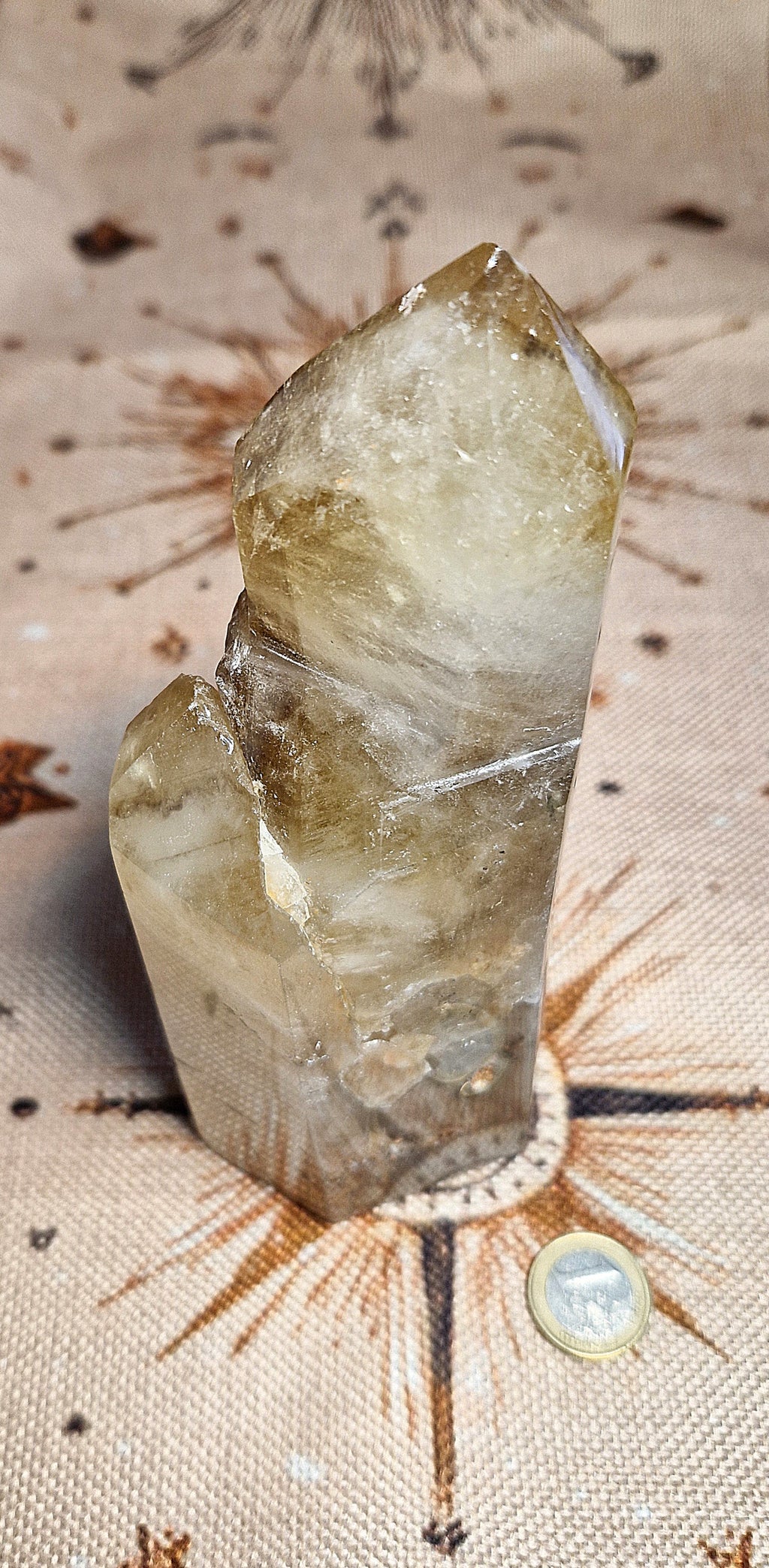✨ Temple of Light – Natur Citrin Doppelspitze