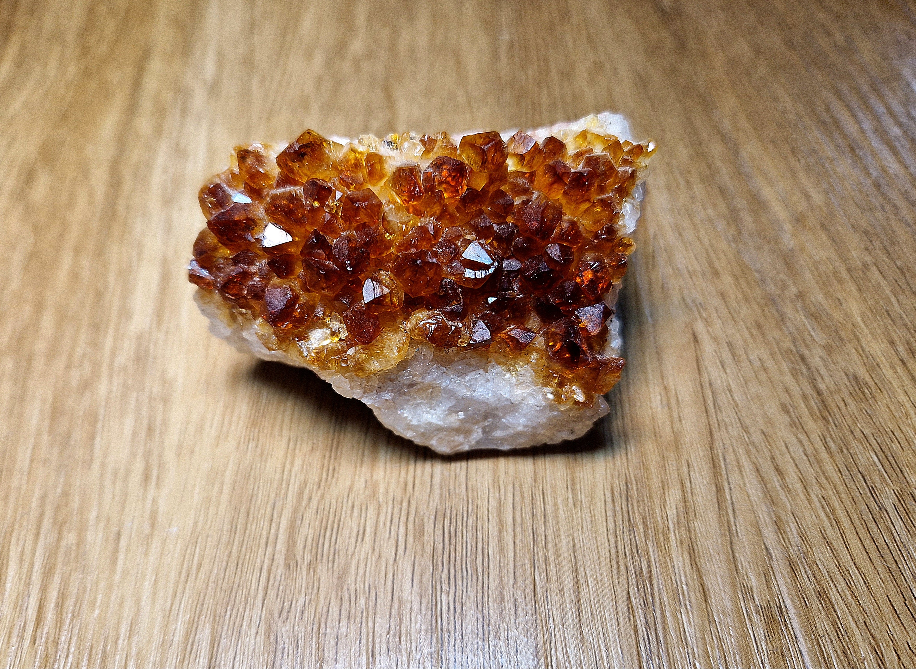 Citrin-Druse (gebrannter Amethyst) – 216 g Unikat