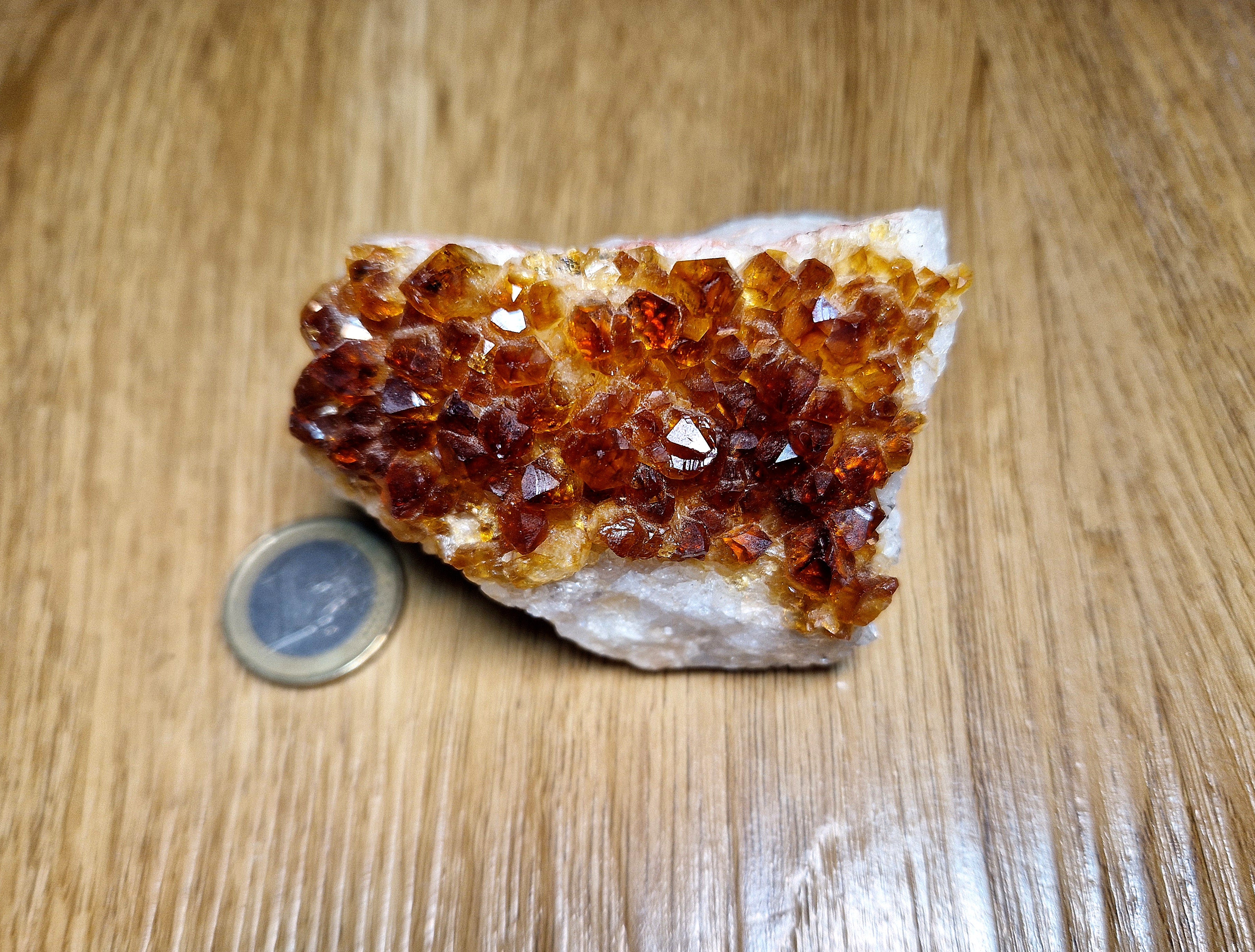 Citrin-Druse (gebrannter Amethyst) – 216 g Unikat
